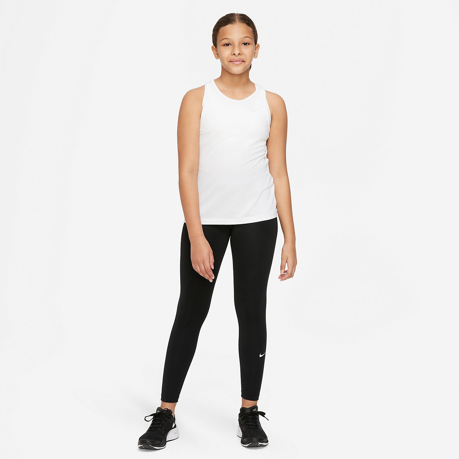 Nike Dri-FIT One Tights Girl - Black/White