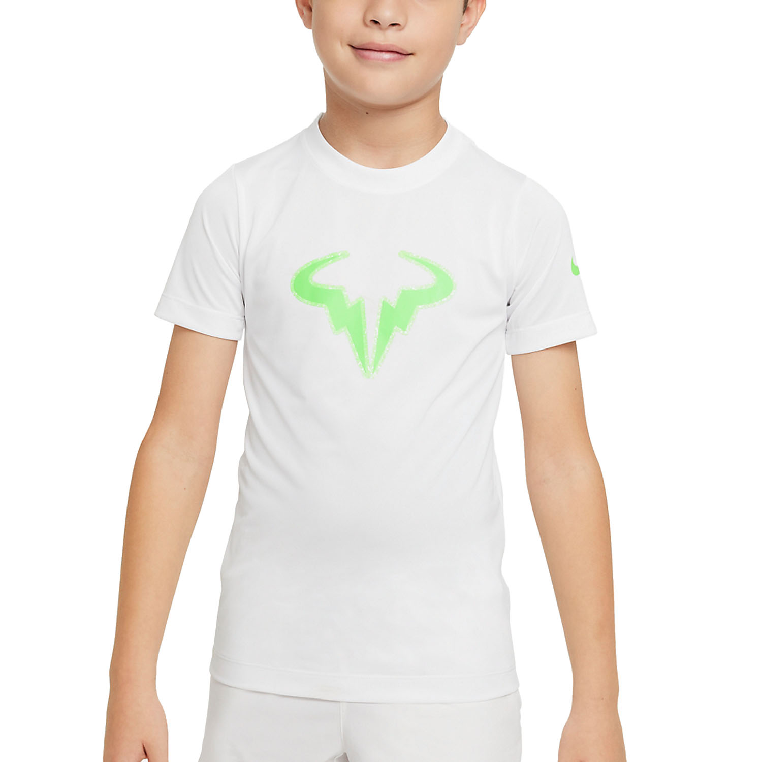 Nike Dri-FIT Rafa Boy's Tennis T-Shirt - White