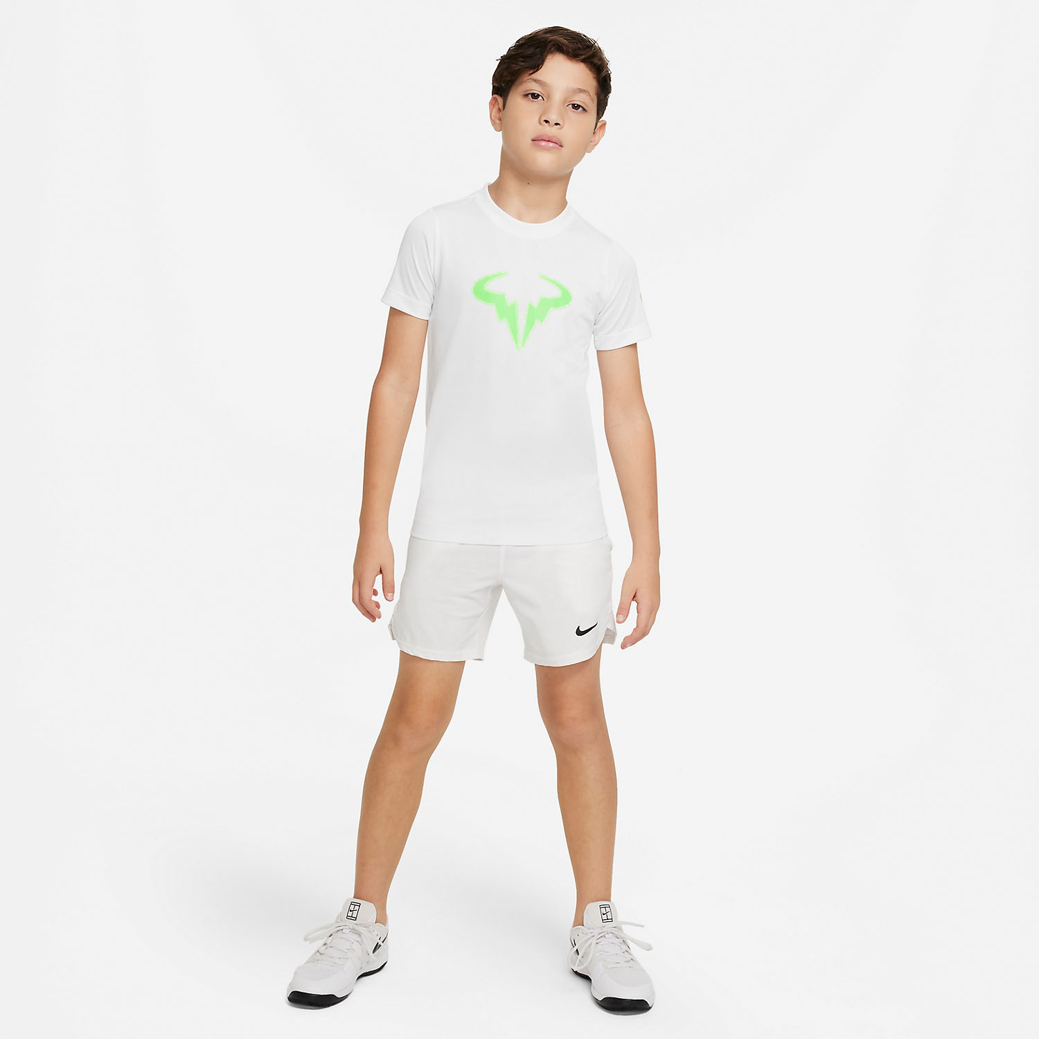 Nike Dri-FIT Rafa Boy's Tennis T-Shirt - White