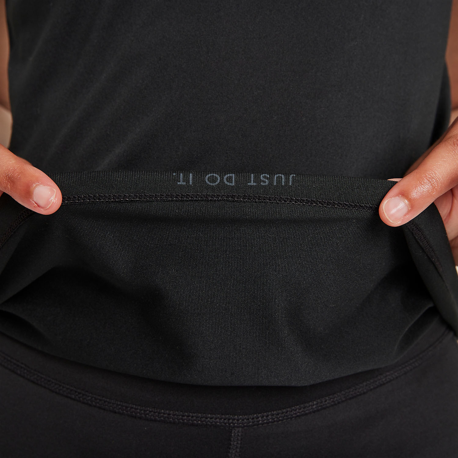 Nike Dri-FIT One Top Niña - Black/White