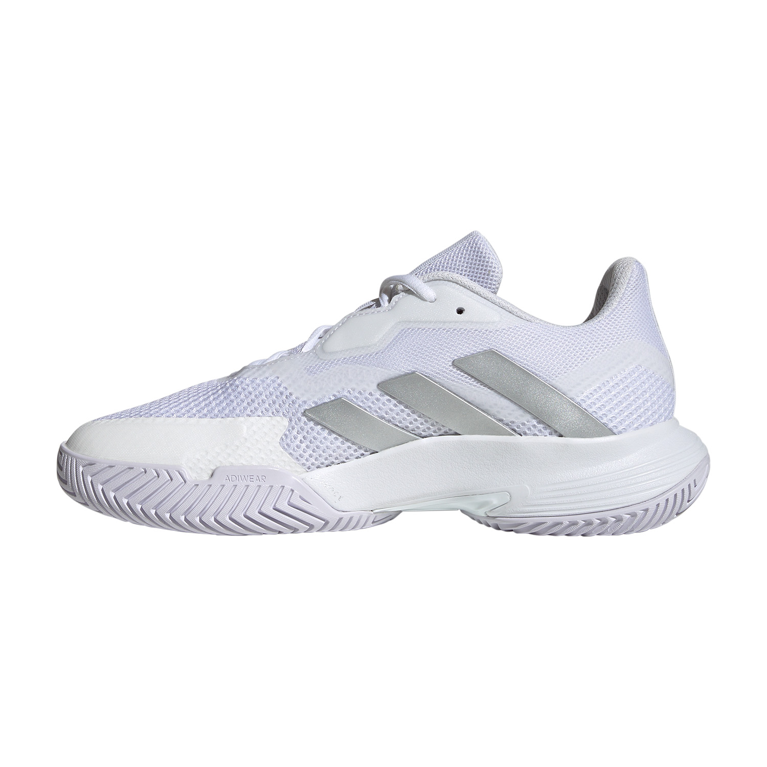 adidas Courtjam Control - Cloud White/Silver Metallic