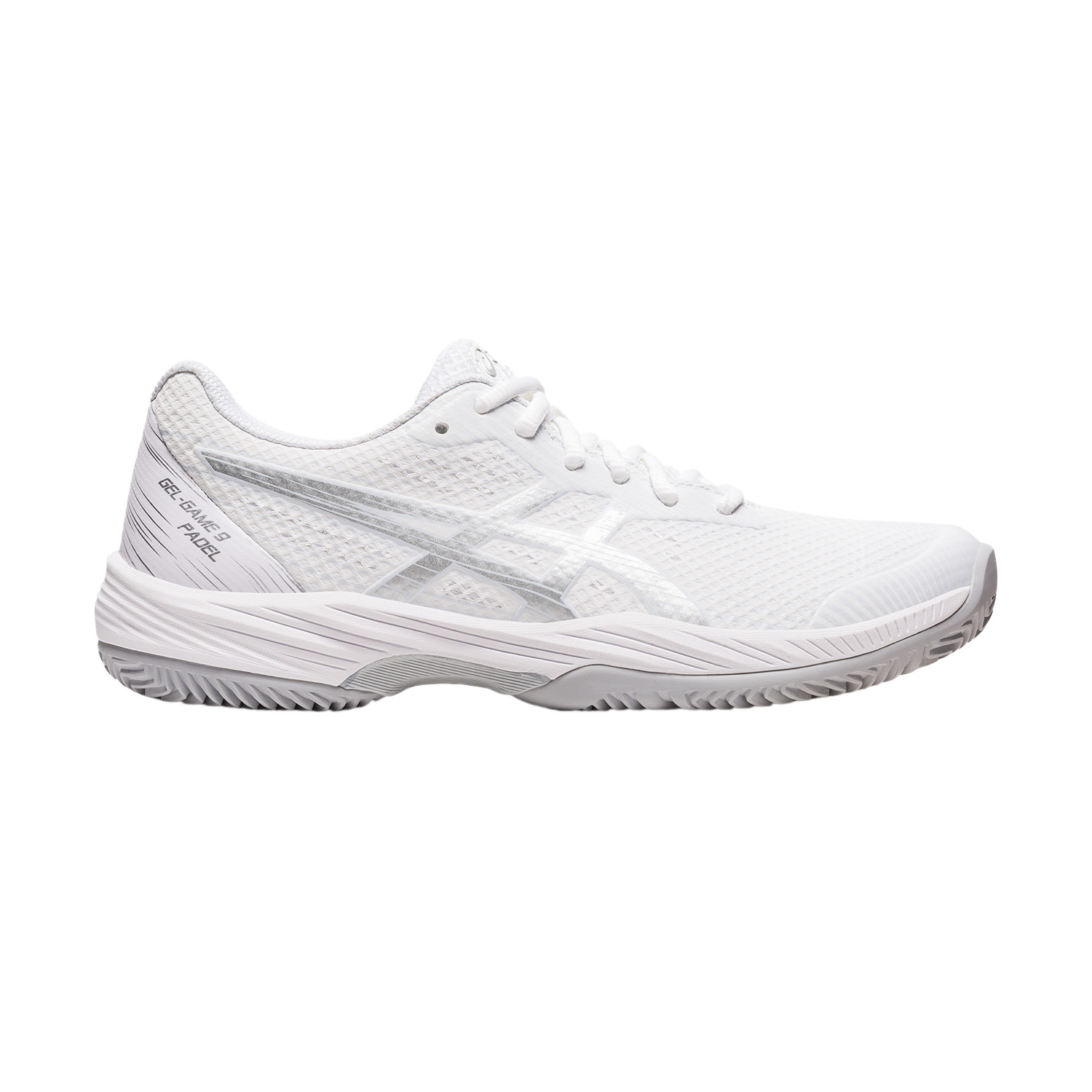 Asics Gel Game 9 Padel Women's Tennis Shoes - White/Pure Silver
