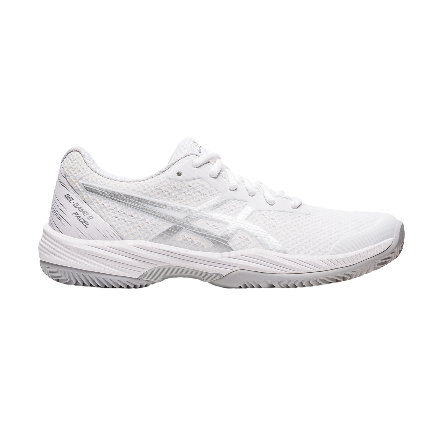 Asics Gel Game 9 Padel - White/Pure Silver