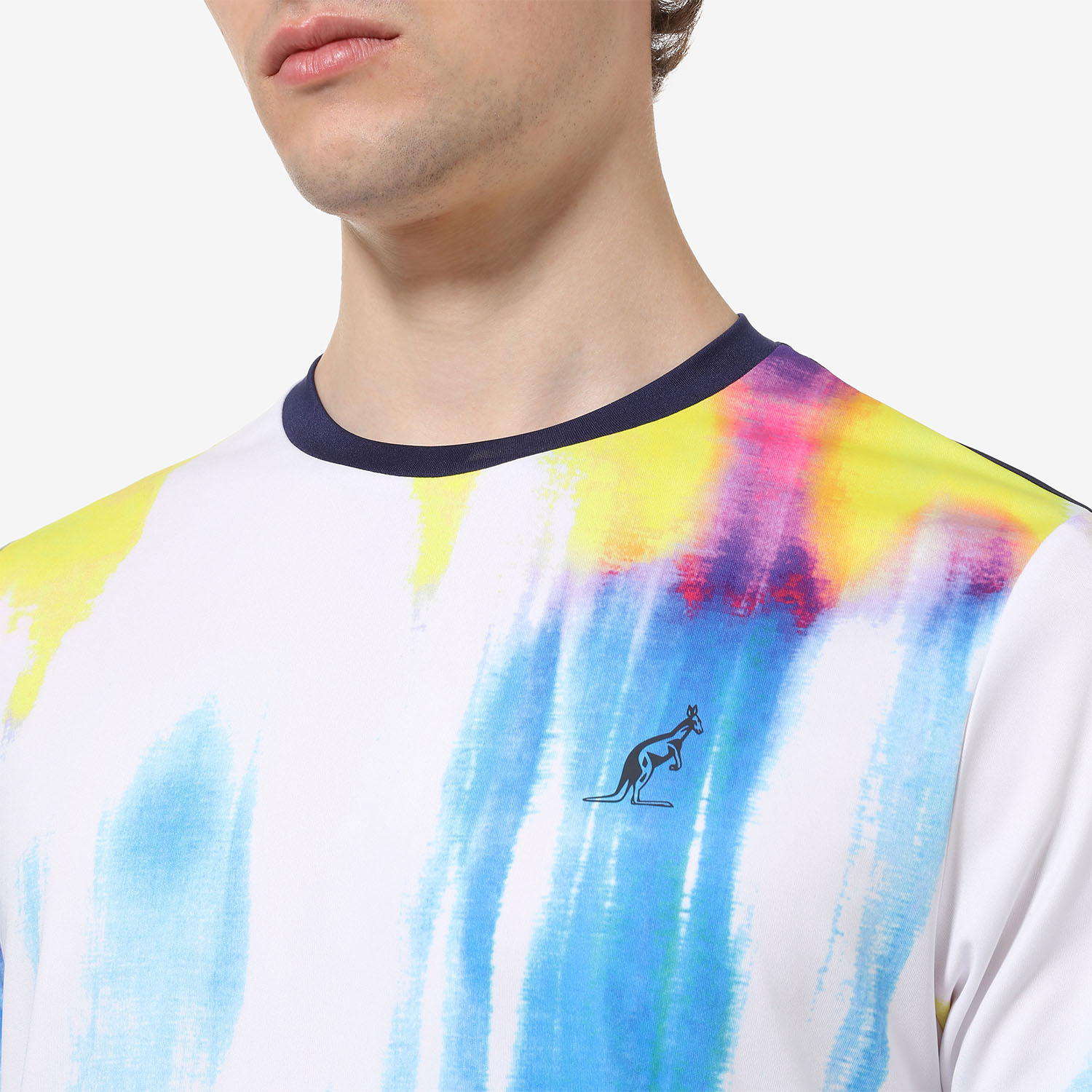 Australian Ace Blaze Camiseta de Tenis Hombre Bianco