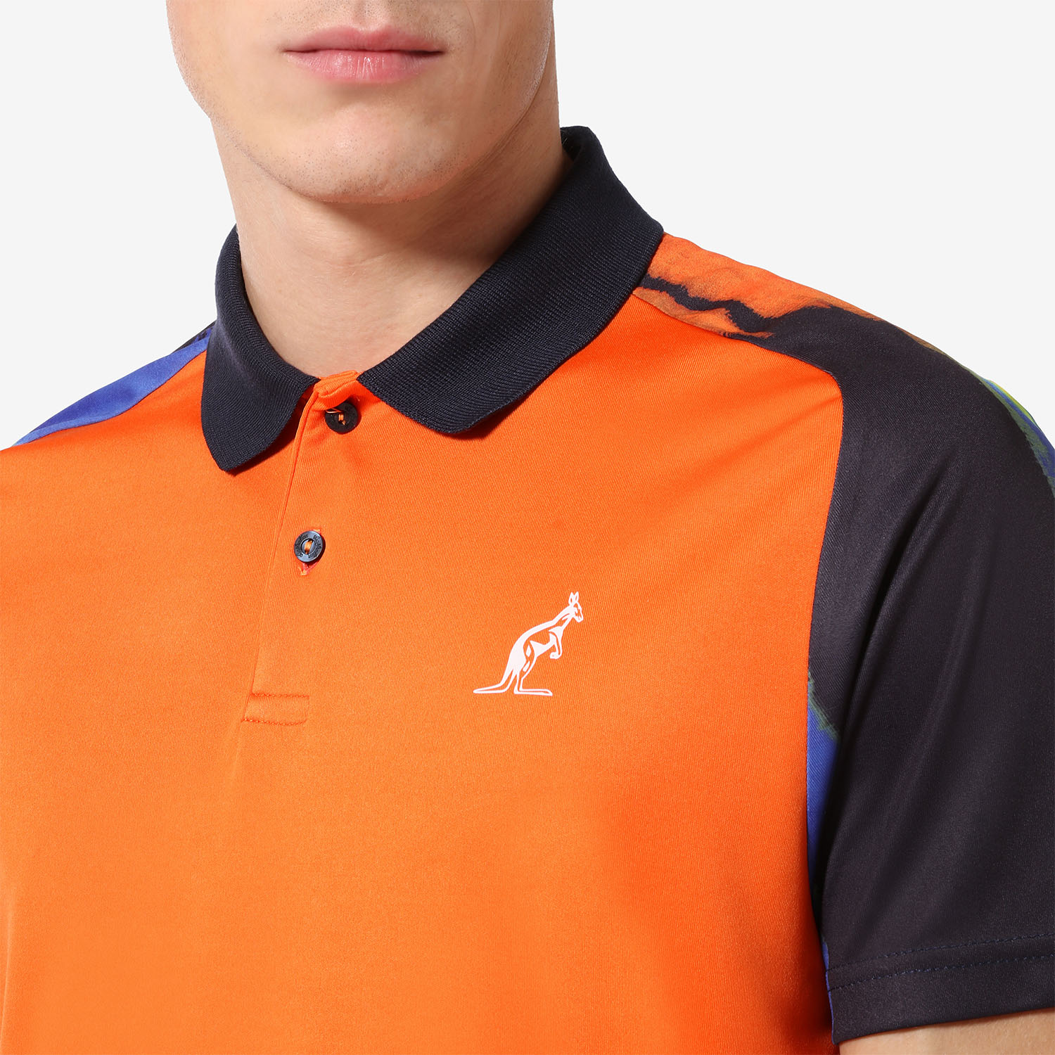 Australian Ace Blaze Polo - Orange/Blu