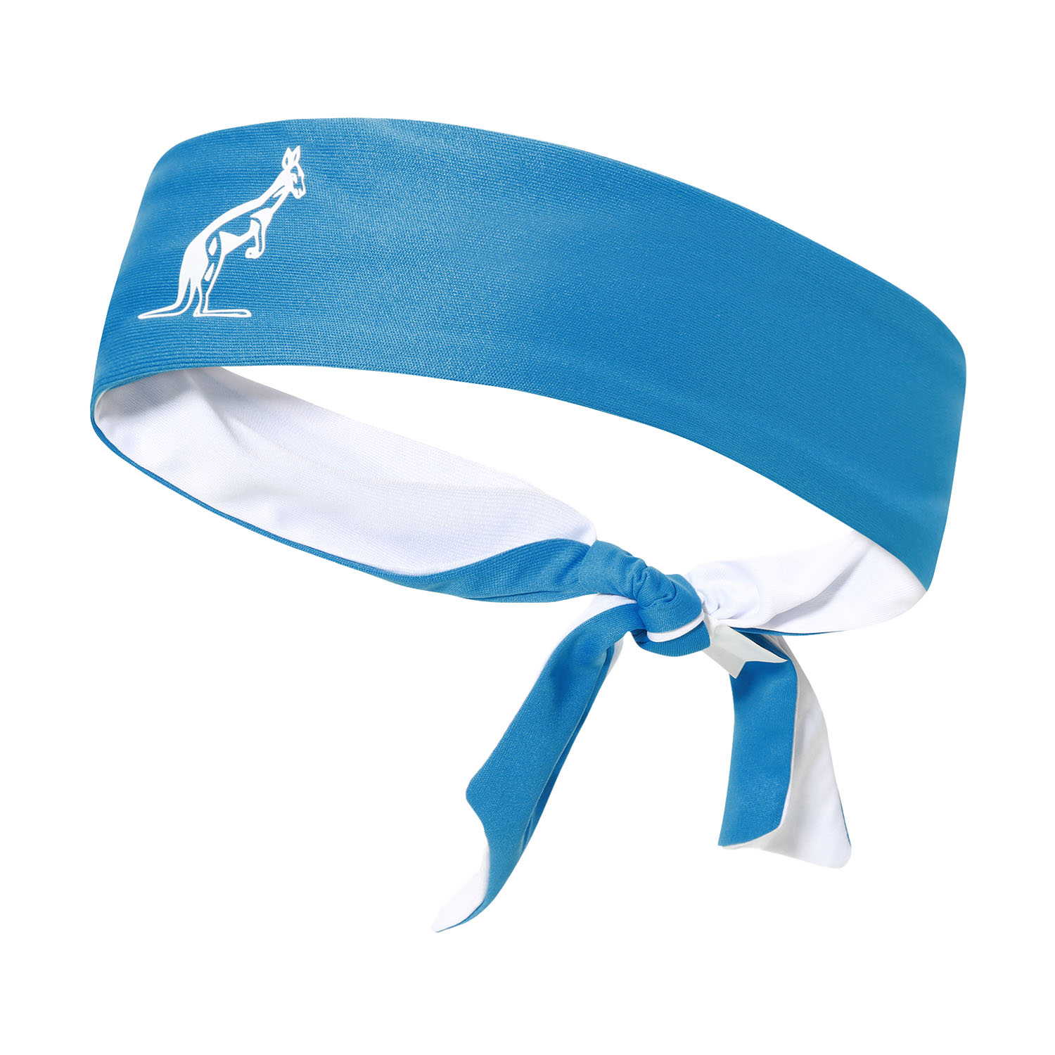 Australian Ace Print Headband - Bianco/Turchese