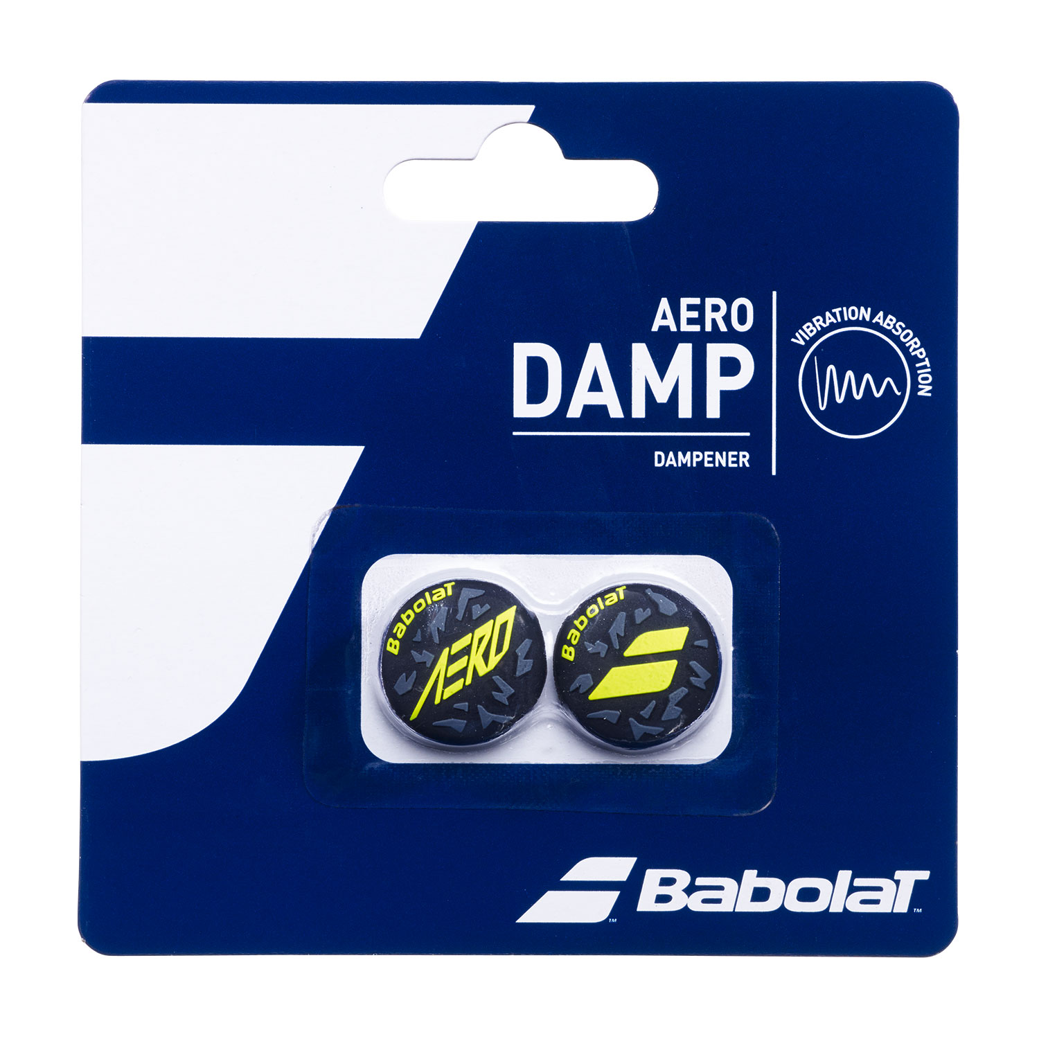 Babolat Aero x 2 Dampeners - Black/Yellow