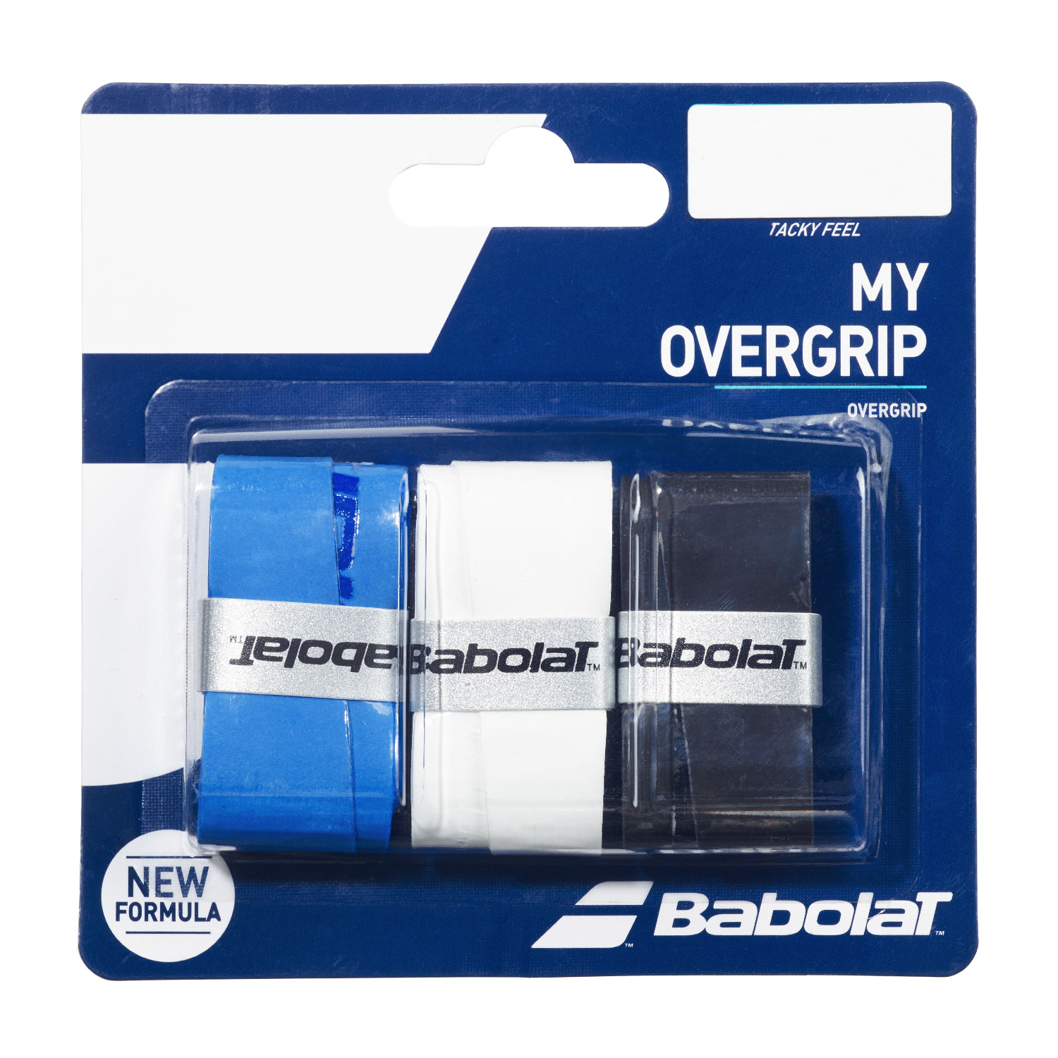 Babolat My Overgrip x 3 Sobregrips - Black/White/Blue