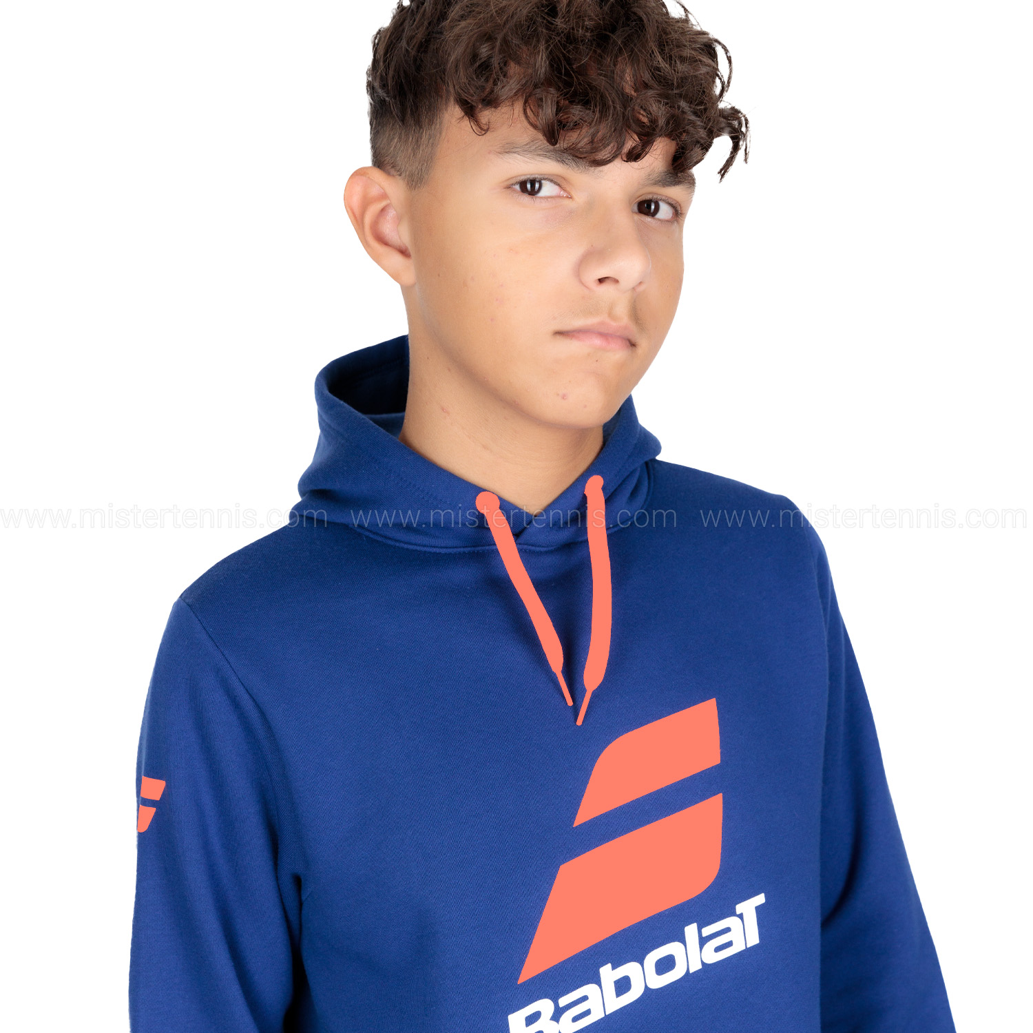 Babolat Exercise Logo Hoodie Boy - Estate Blue