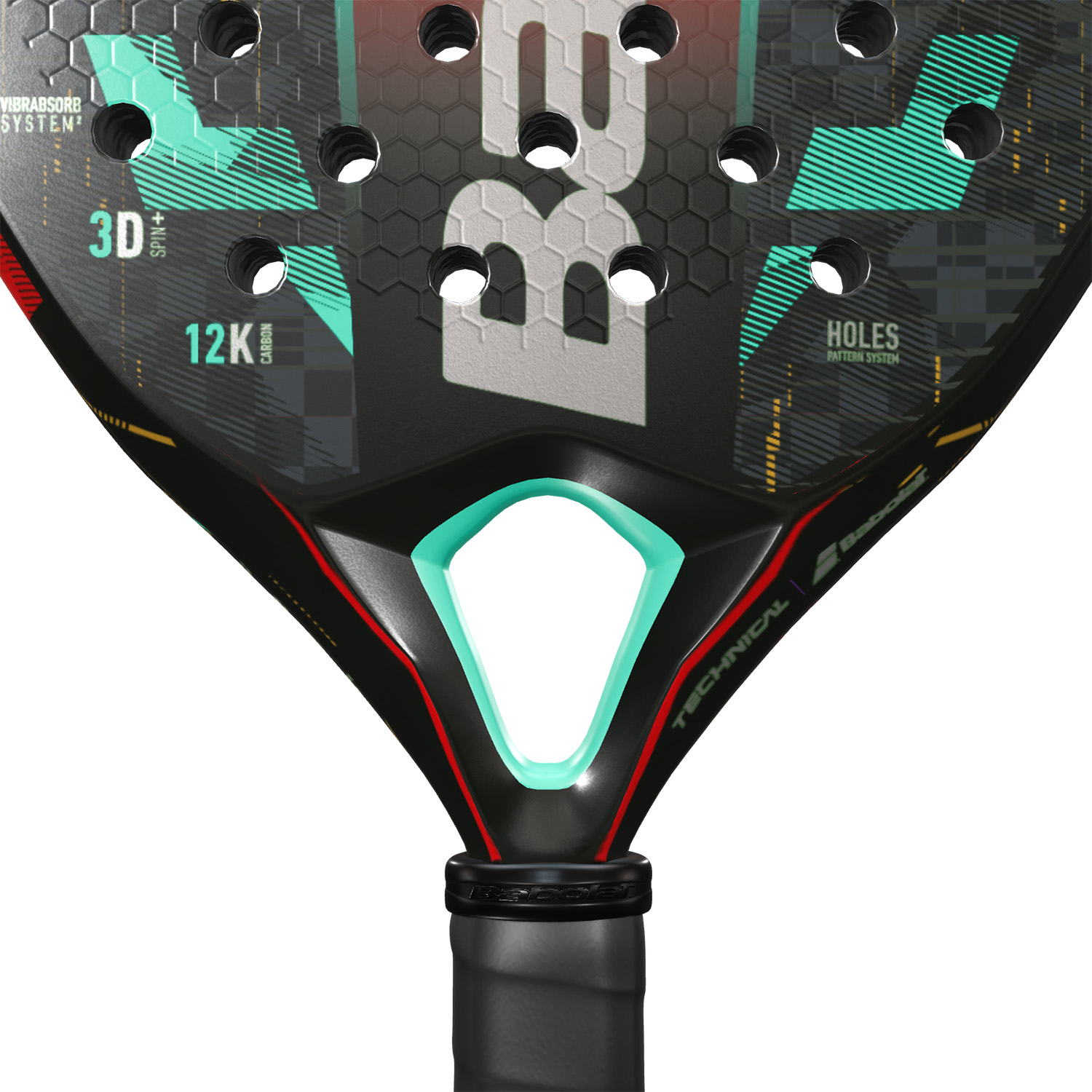 Babolat Technical Viper Juan Lebrón Padel - Rosso/Nero/Blu
