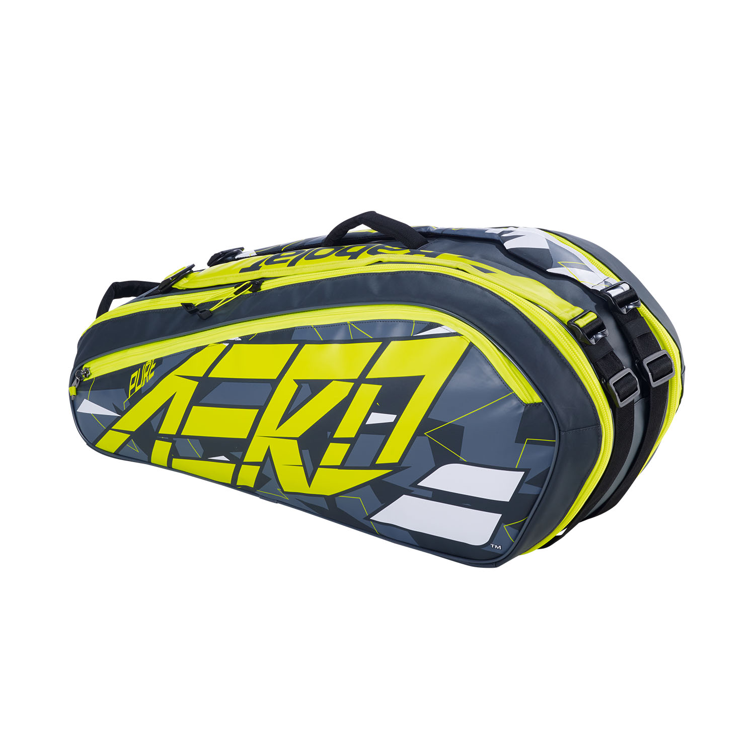 Babolat Pure Aero x 6 Bag - Grey/Yellow/White