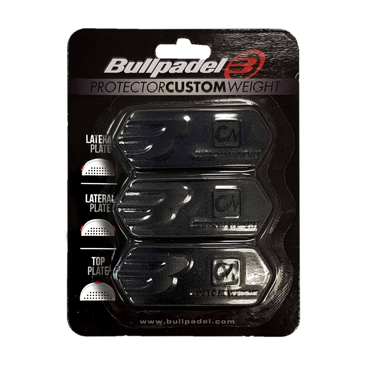 Bullpadel Custom Protectors Weights - Black