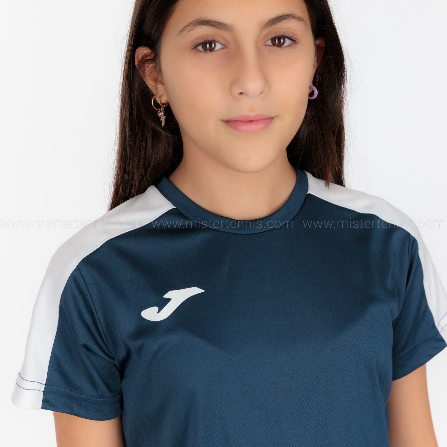 Joma Academy III Camiseta Niña - Dark Navy/White