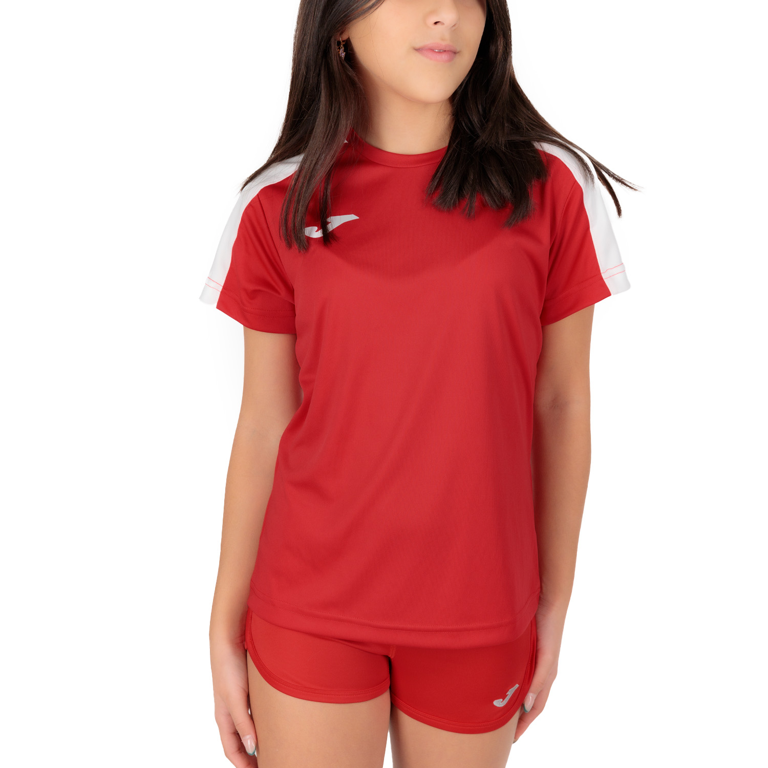 Joma Academy III Maglietta Bambina - Red/White