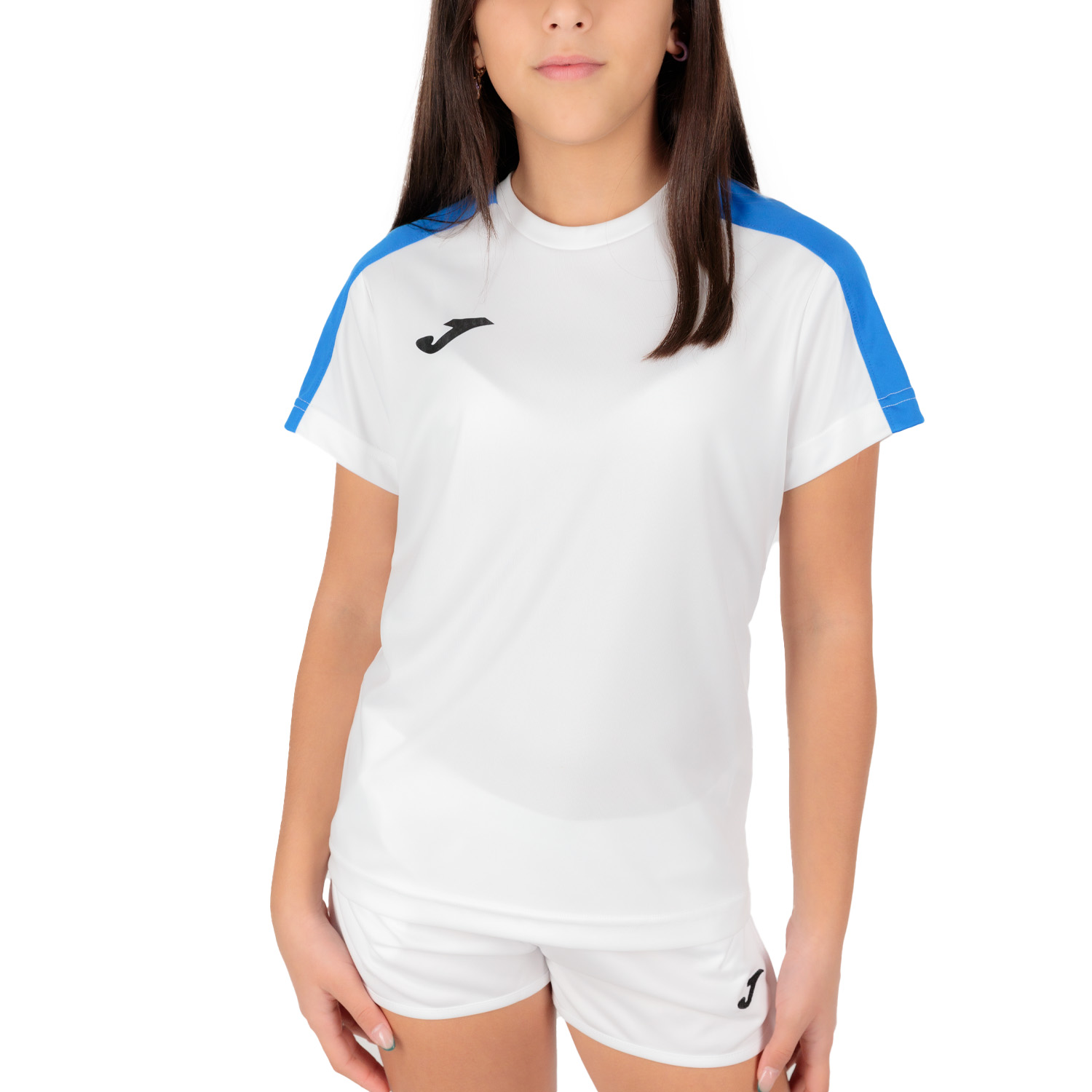 Joma Academy III T-Shirt Girls - White/Royal