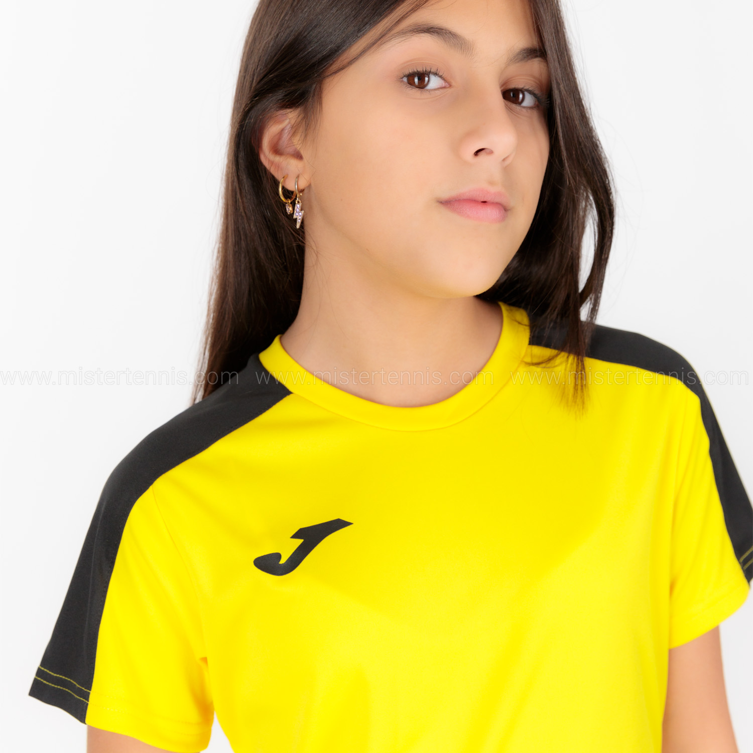 Joma Academy III Maglietta Bambina - Yellow/Black