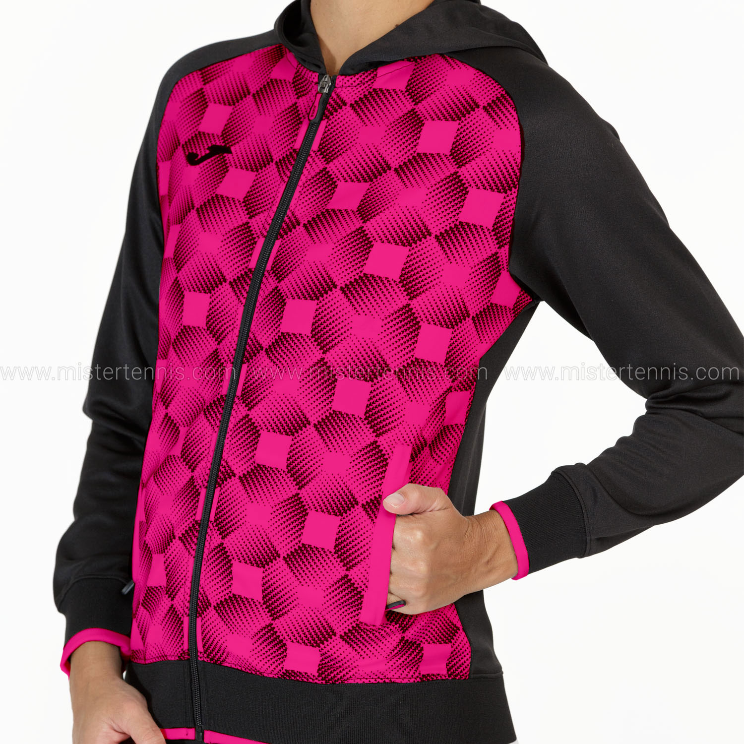 Joma Supernova III Jacket - Black/Fluor Pink