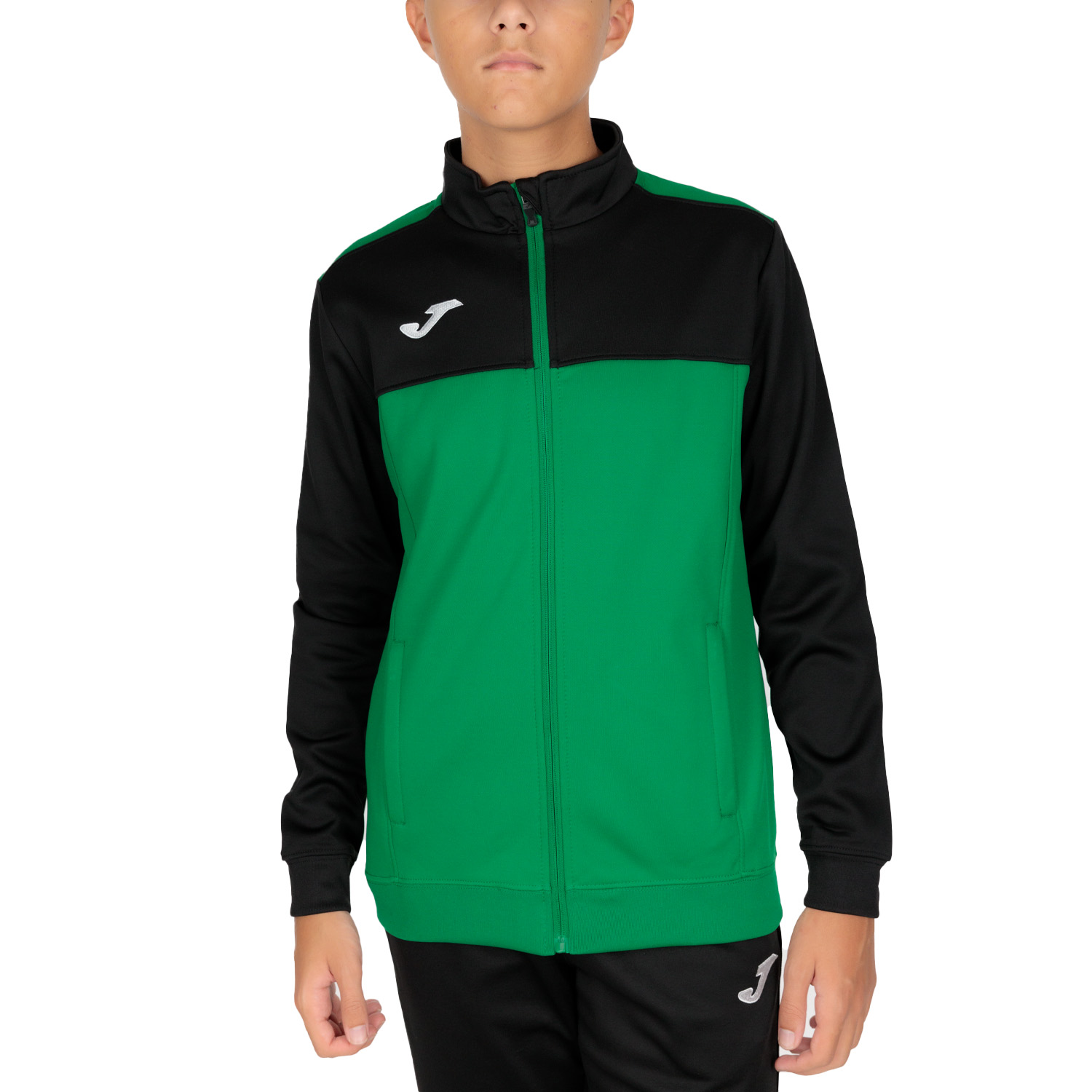 Joma Boy Winner Jacket - Green/Black