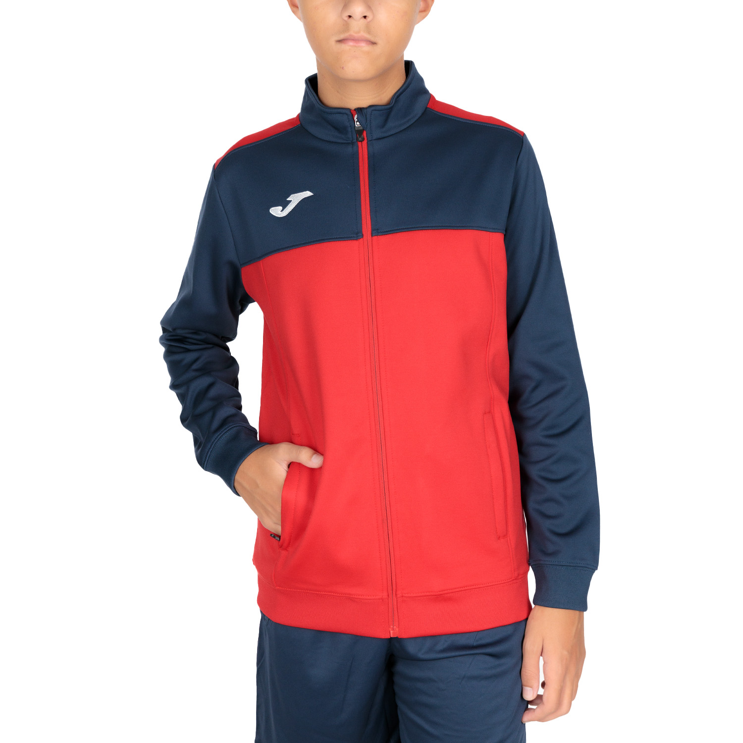 Joma Boy Winner Jacket - Red/Navy