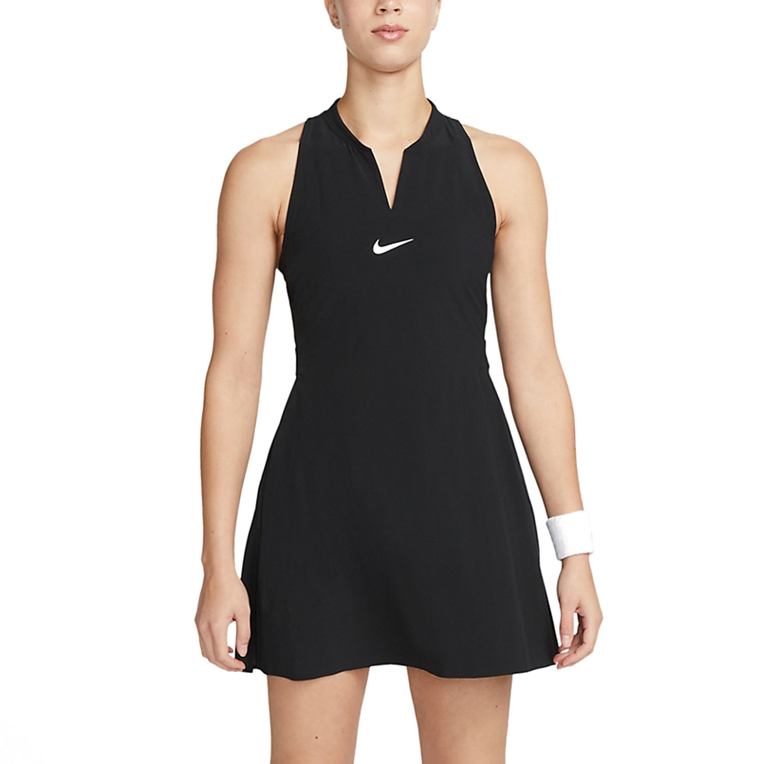 Nike Court Dri-FIT Club Women's Tennis Dress - Black/White
