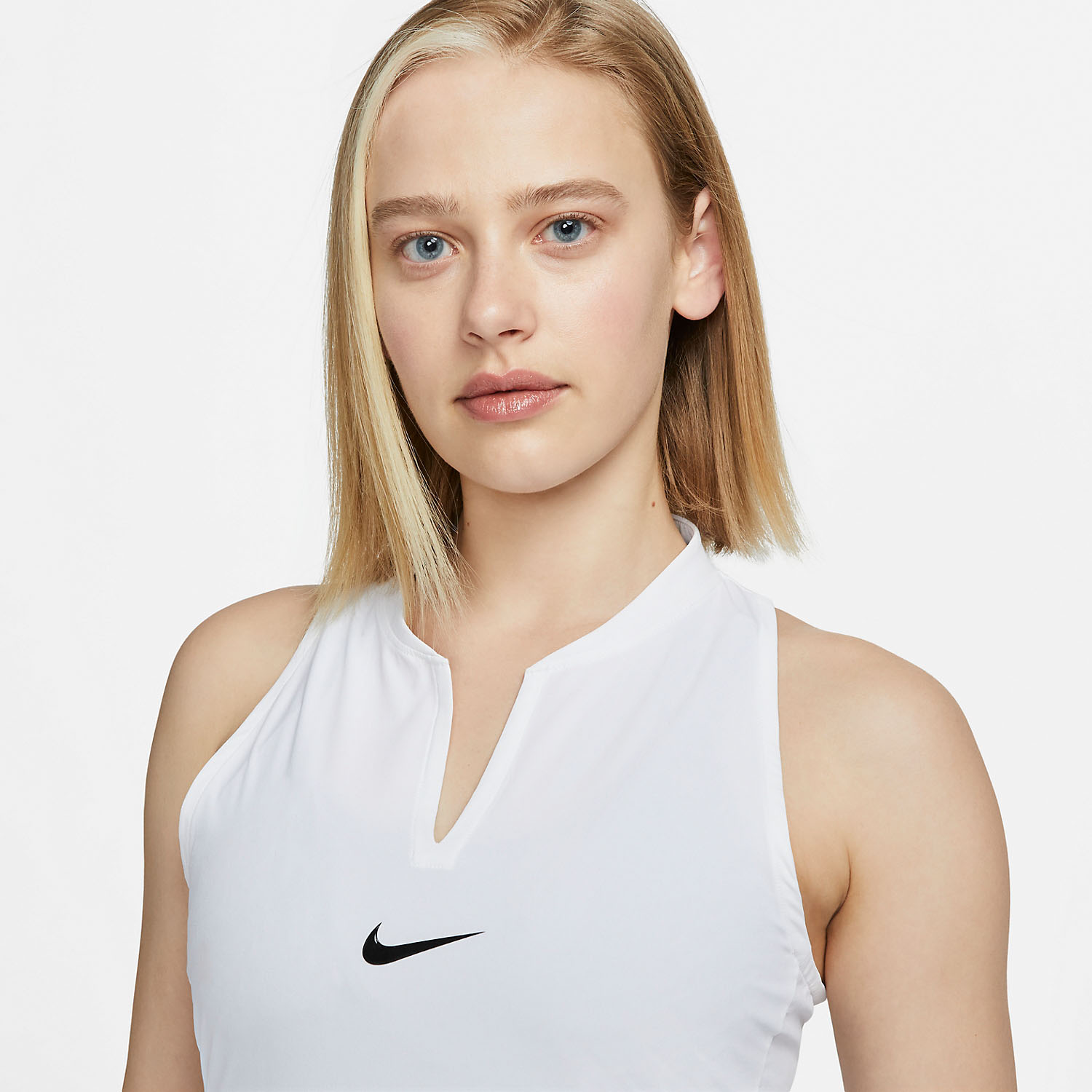 Nike Court Dri-FIT Club Dress - White/Black