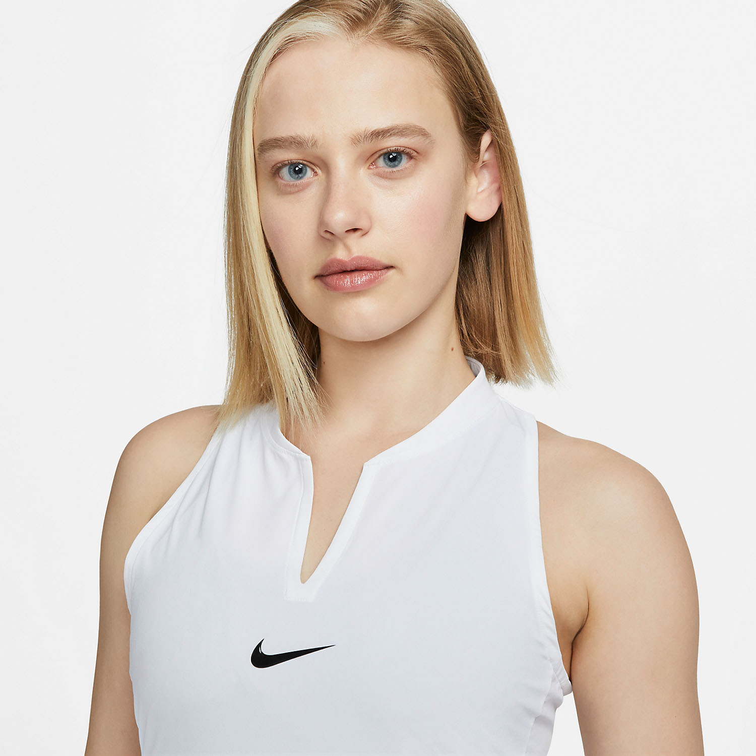 Nike Court Dri FIT Club Vestito da Tennis Donna White Black