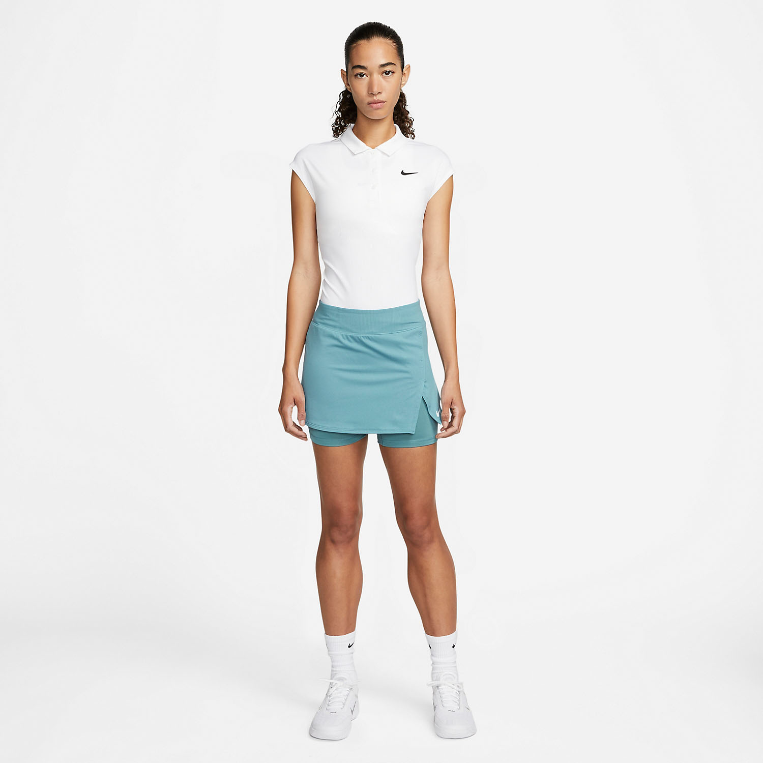 nikecourt victory tennis skirt white
