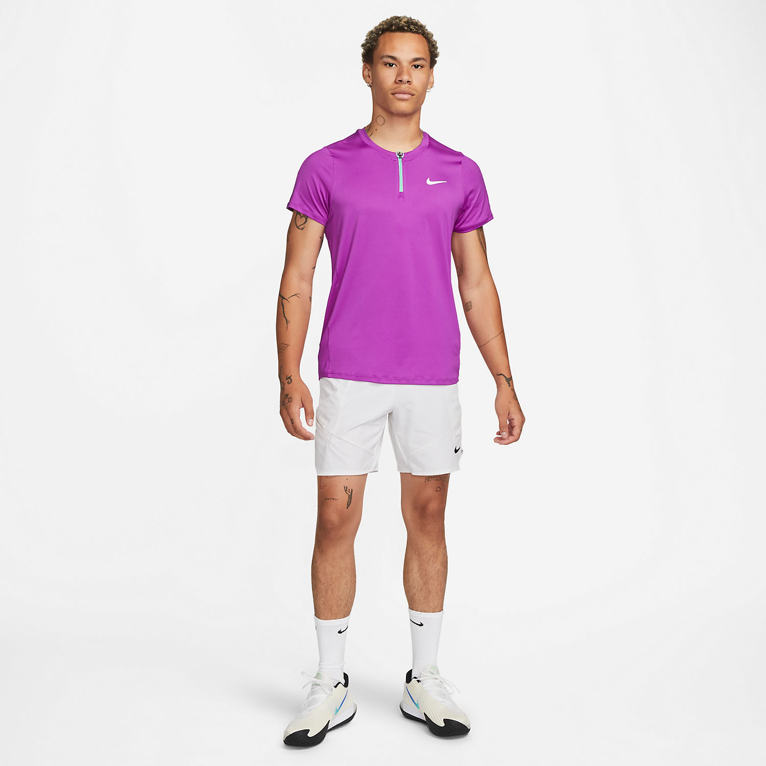 Purple and green nike shirt top