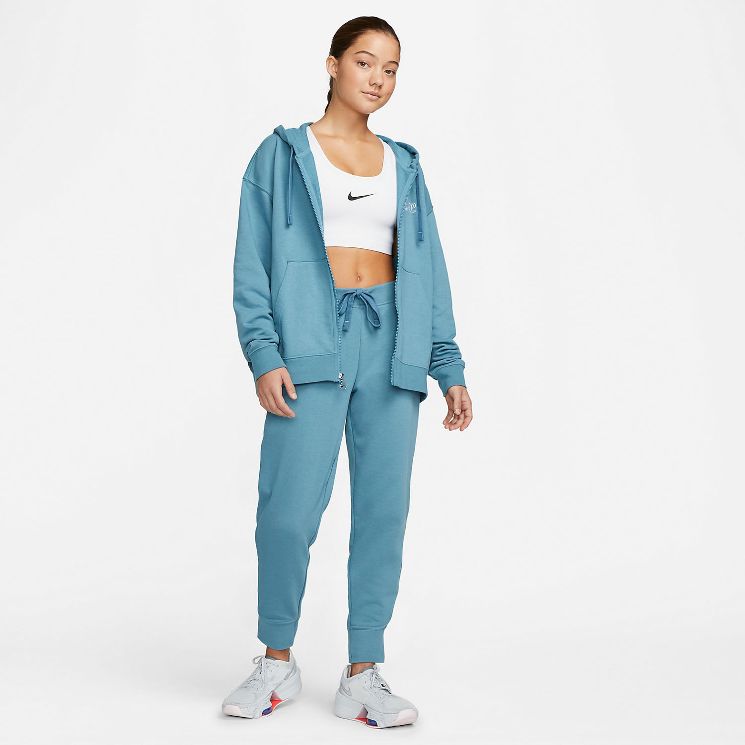 Nike Dri-FIT Get Fit Women's Tennis Pants - Noise Aqua/White