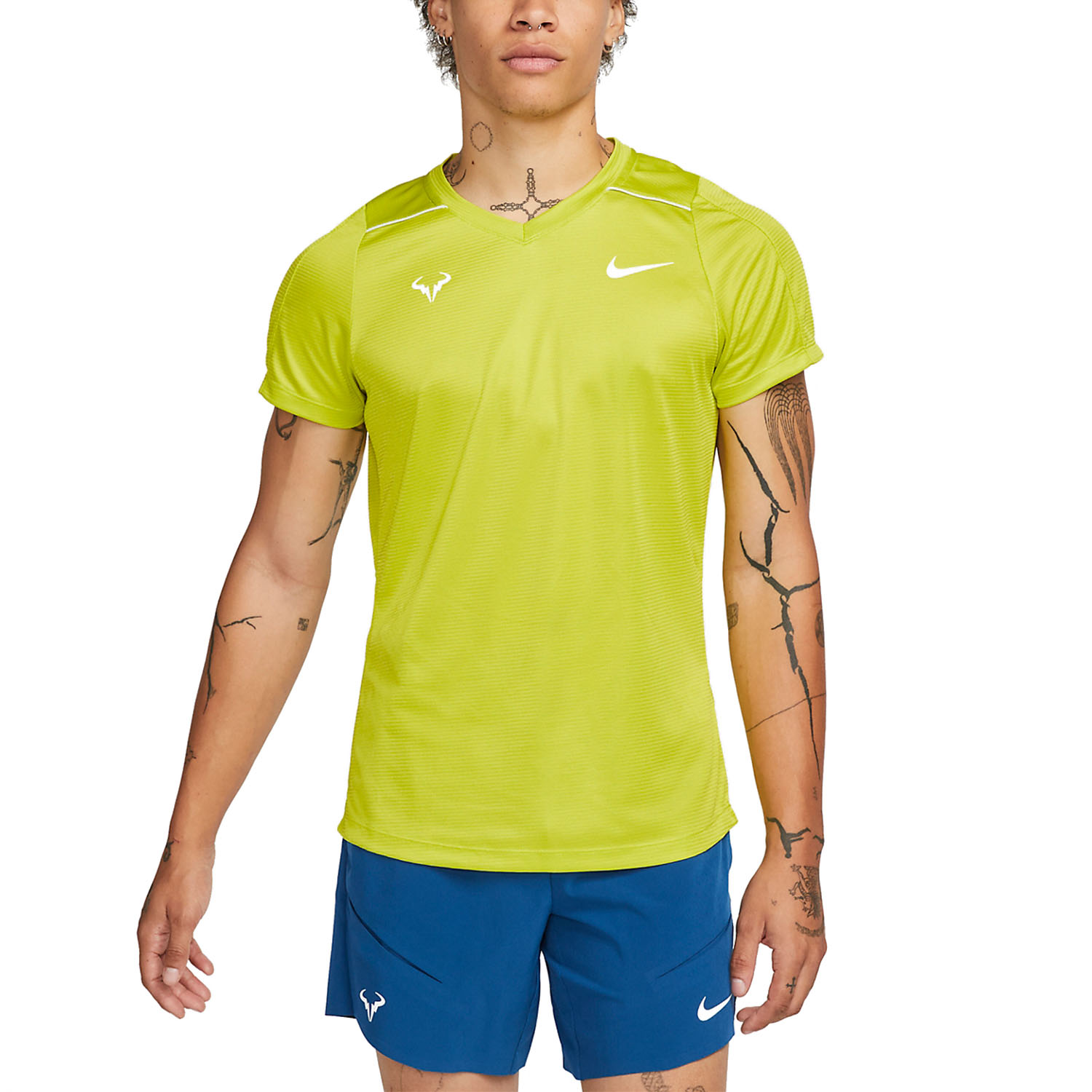 Nike Dri-FIT Rafa Challenger Men's Tennis T-Shirt Bright Cactus