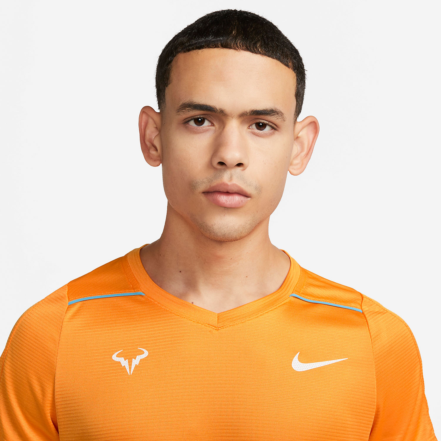 Nike Dri FIT Rafa Challenger Men s Tennis T Shirt Vivid Orange