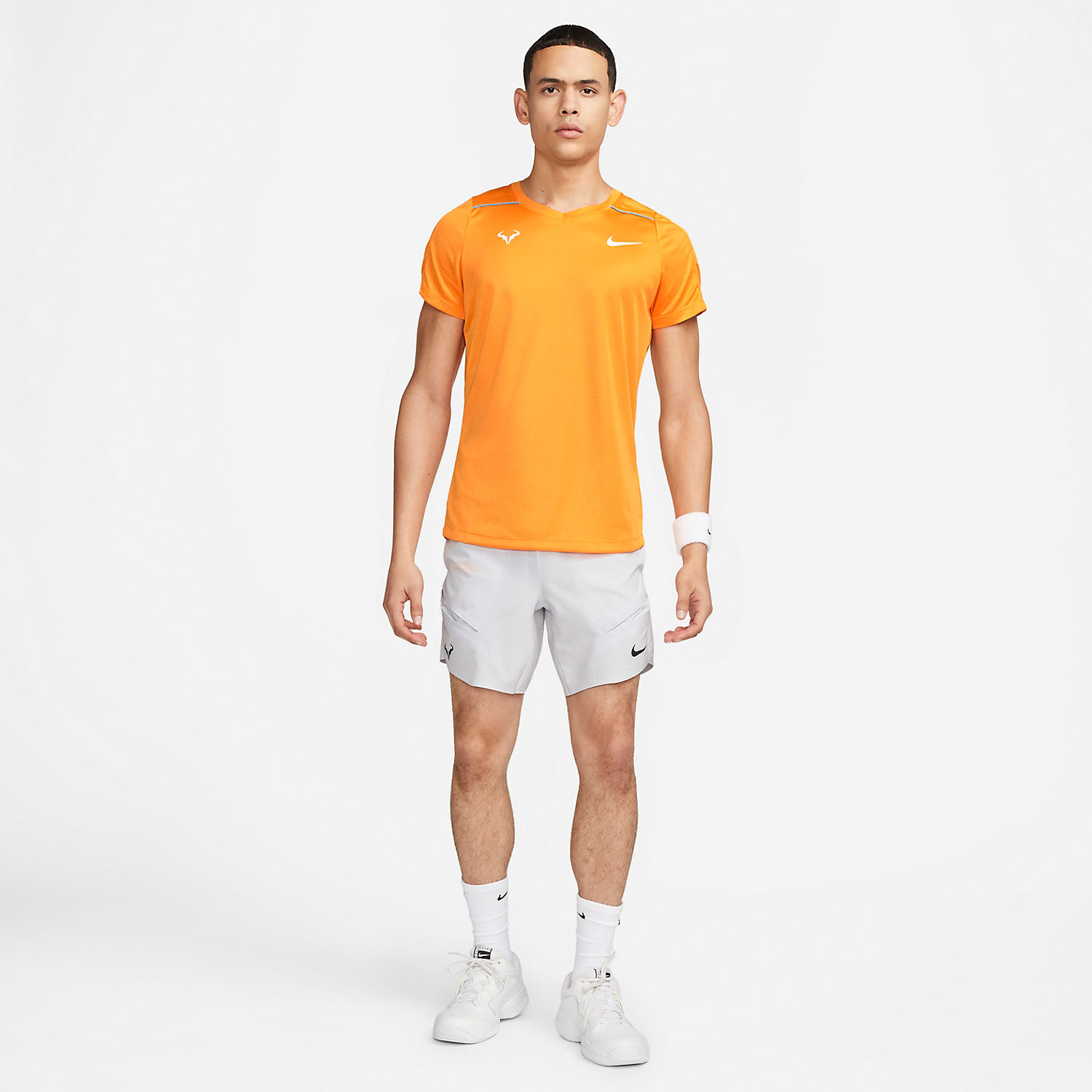 Nike Dri-FIT Rafa Challenger Men's Tennis T-Shirt - Vivid Orange