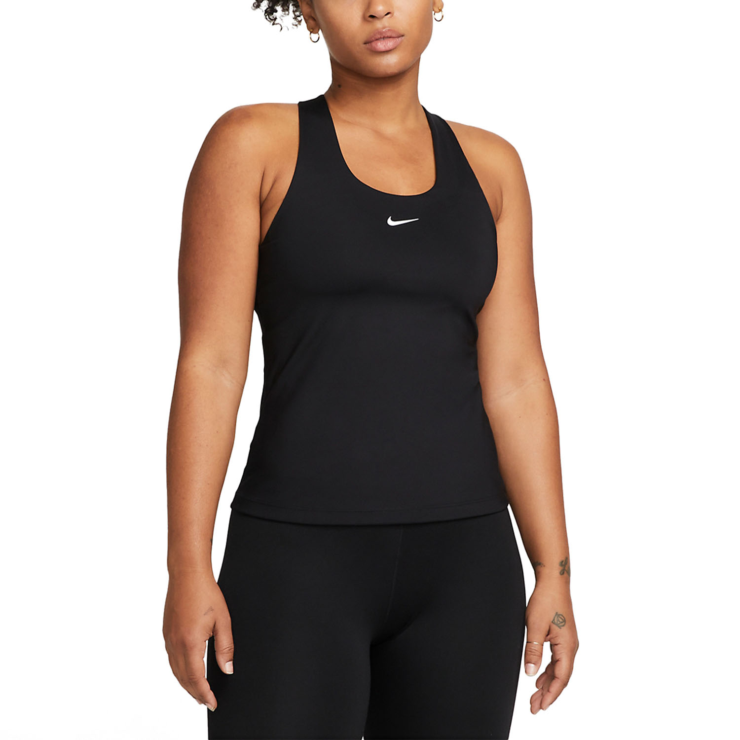 Nike Dri-FIT Swoosh Top - Black/White