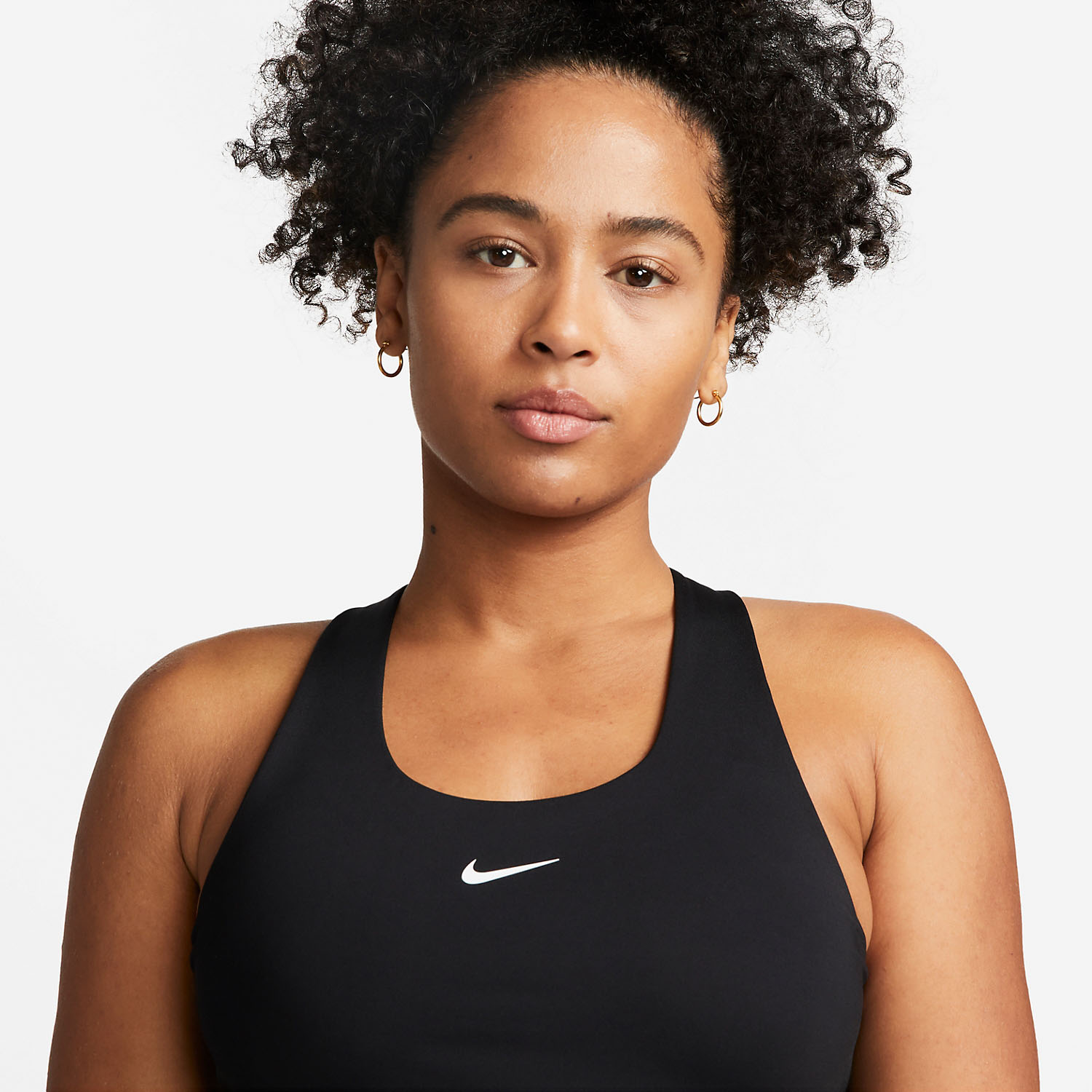 Nike Dri-FIT Swoosh Top - Black/White