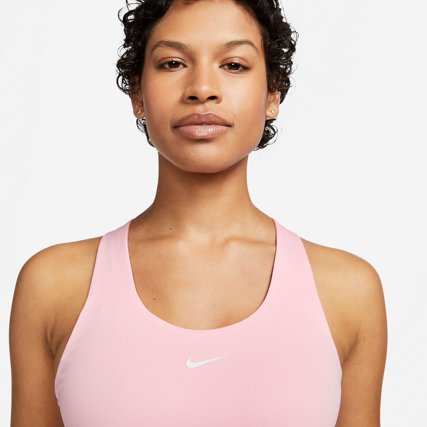 Nike Dri-FIT Swoosh Women's Tennis Tank - Med Soft Pink