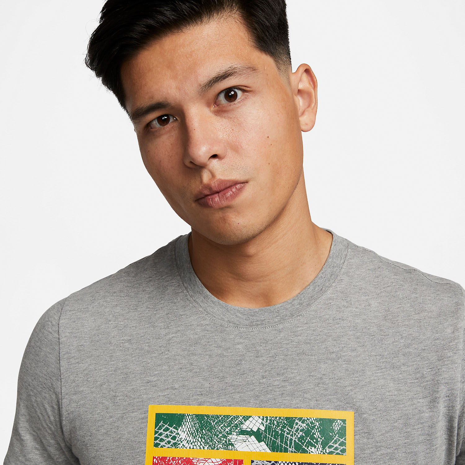 nike heritage t shirt grey