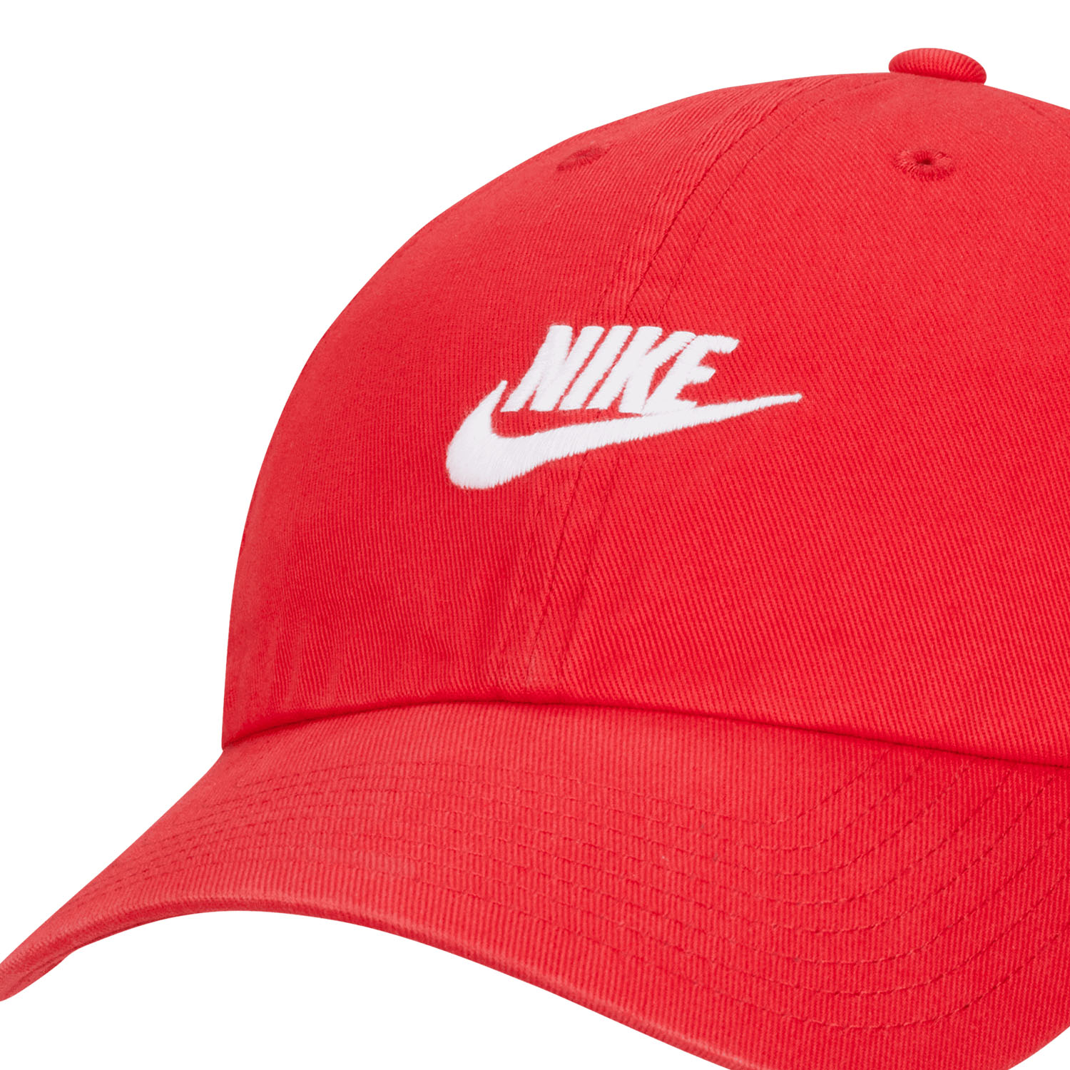 Nike Rise Structured SwooshFlex Futura Cap University Red - White