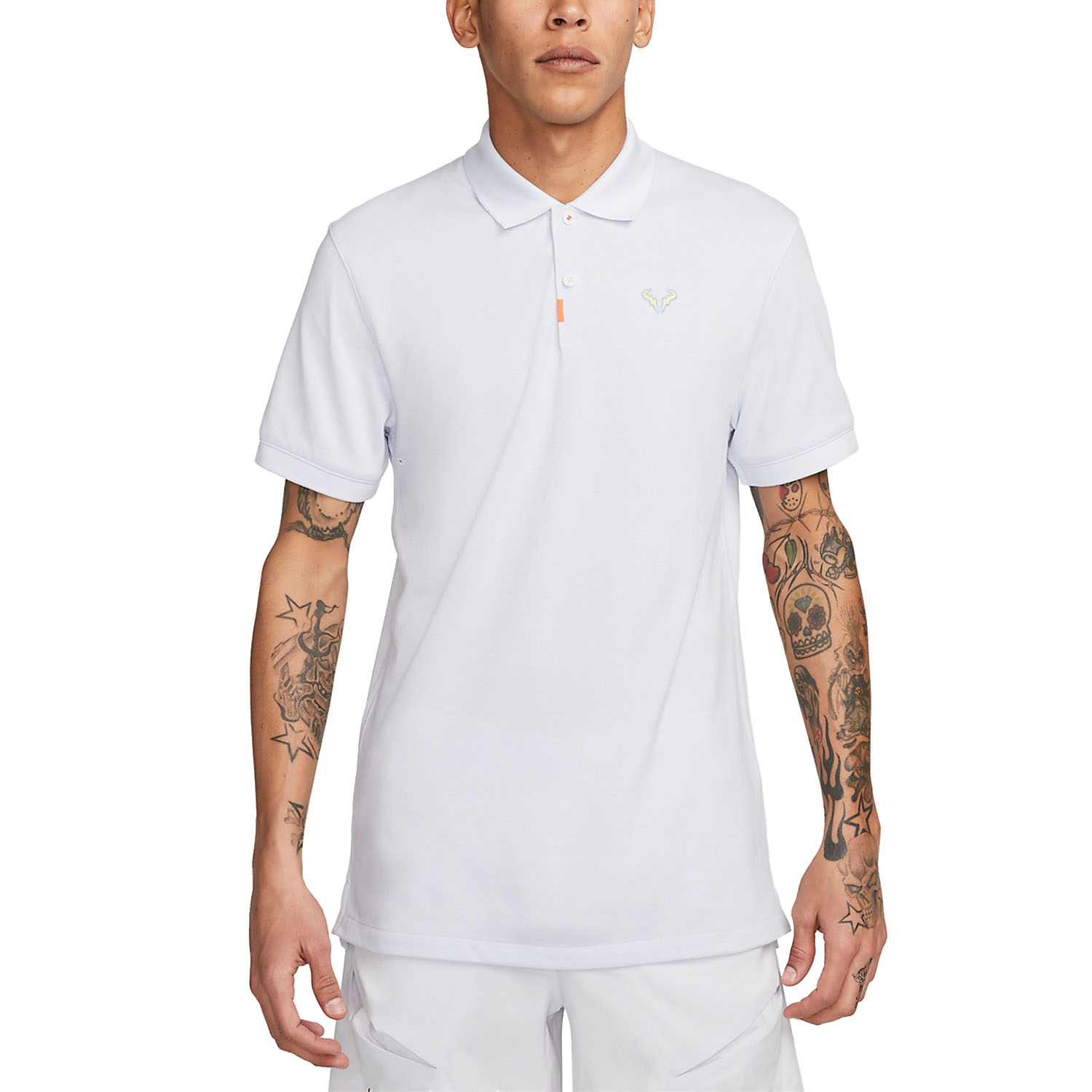 Nike Rafa Logo Polo - Football Grey/Cobalt Bliss/Bright Cactus