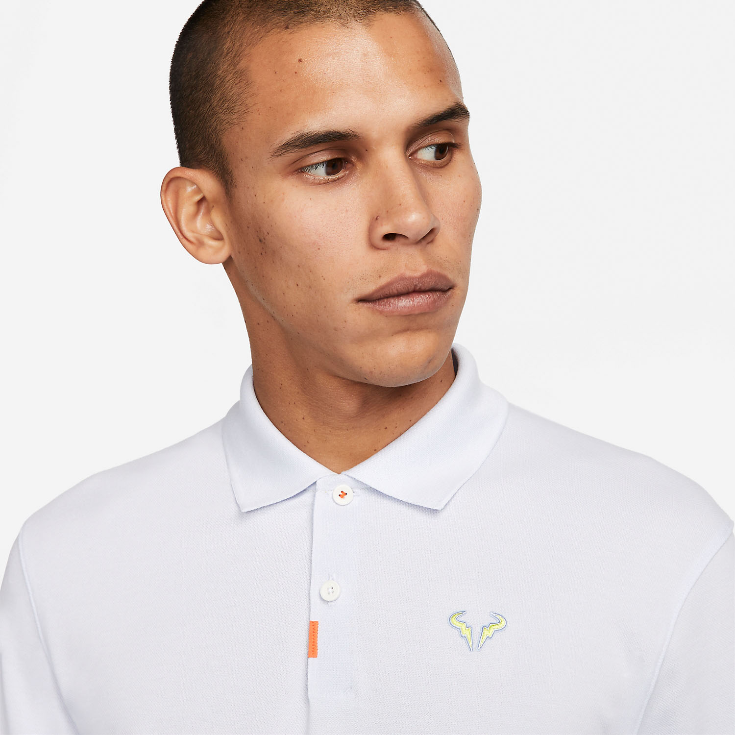 Nike Rafa Logo Polo - Football Grey/Cobalt Bliss/Bright Cactus