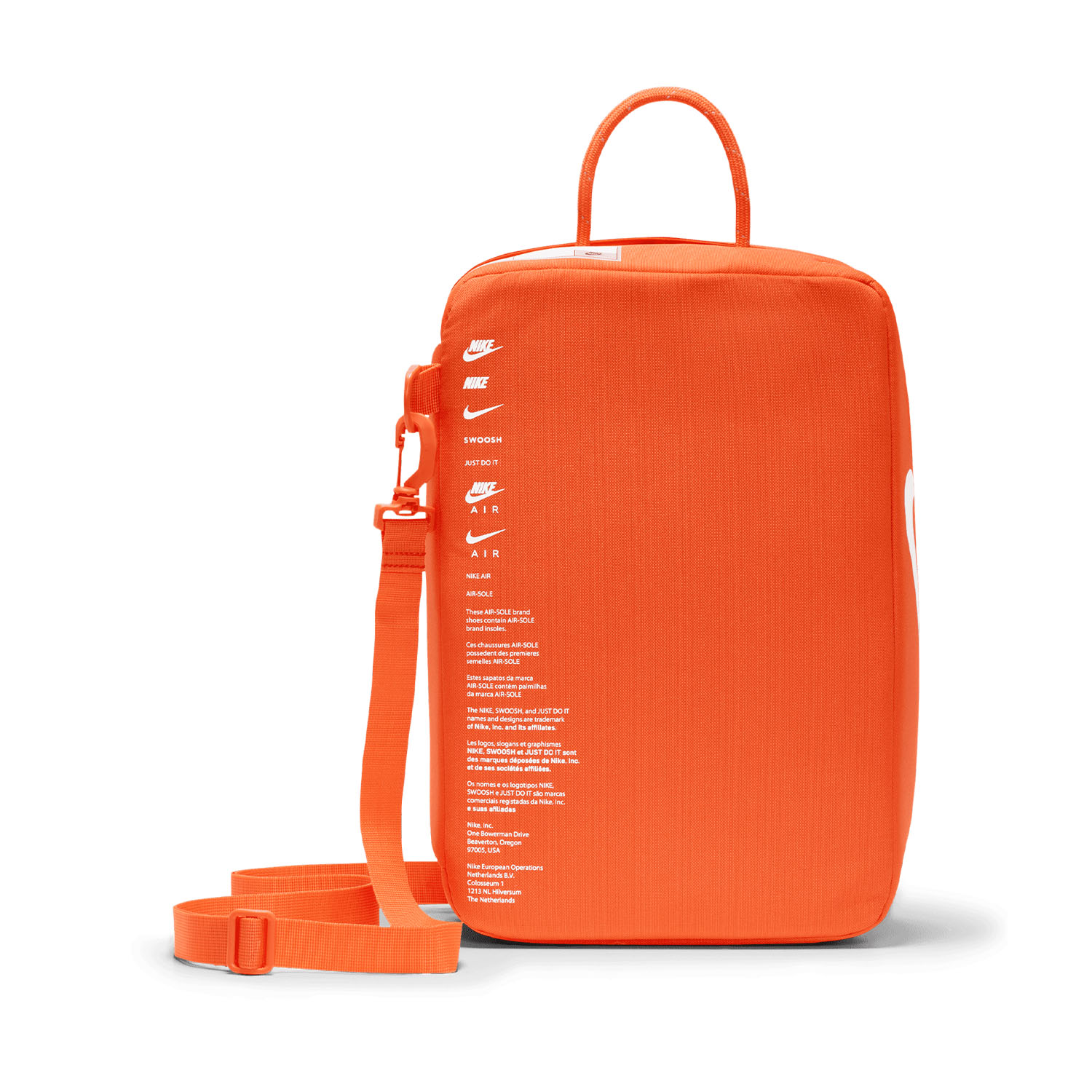 Nike Swoosh Tennis Shoe Bag Orange/White