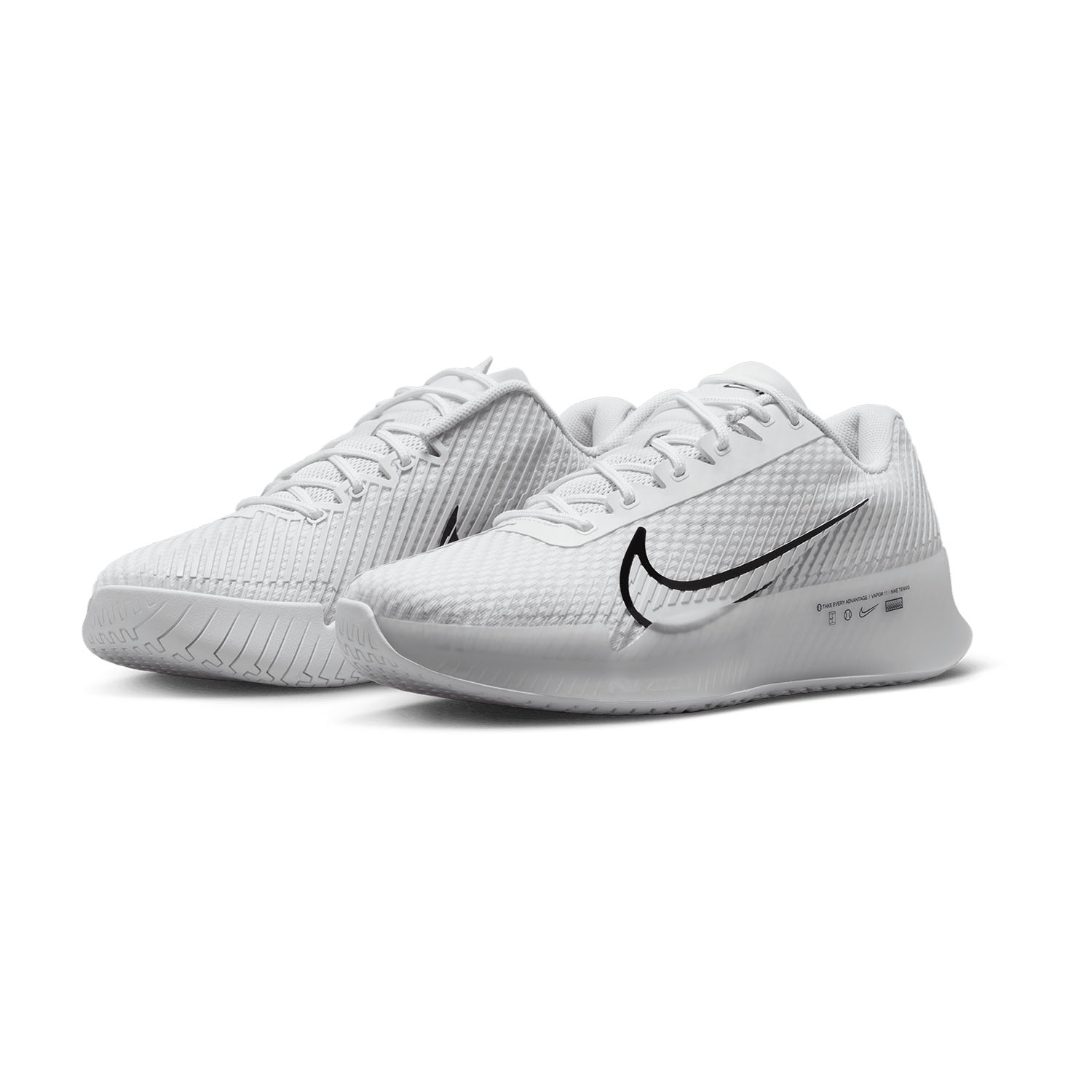 Nike Court Air Zoom Vapor 11 HC Men's Tennis Shoes - White/Black