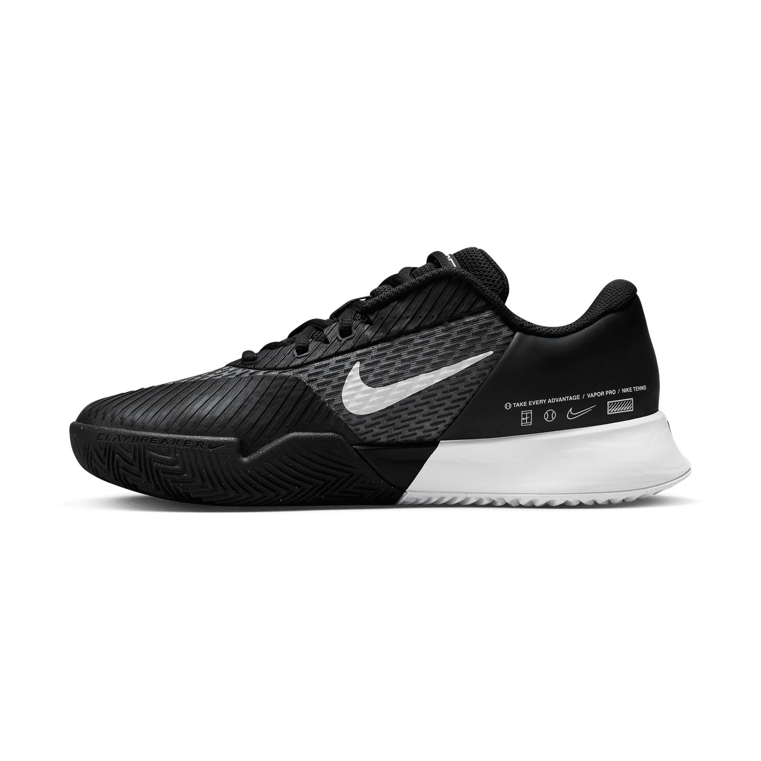 Nike Court Air Zoom Vapor Pro 2 Clay Women's Tennis Shoes Black
