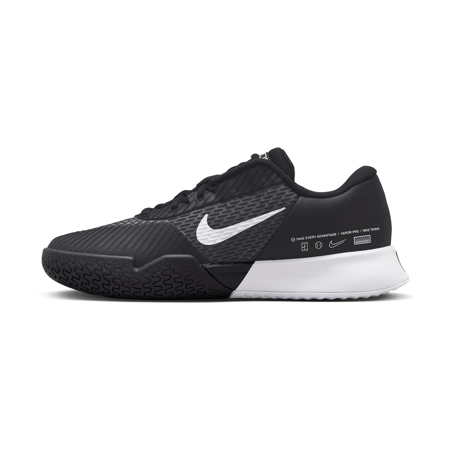 Nike Court Air Zoom Vapor Pro 2 HC - Black/White