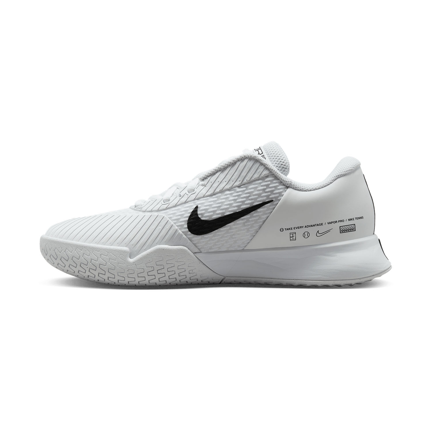 Nike Court Air Zoom Vapor Pro 2 HC - White/Pure Platinum/Black