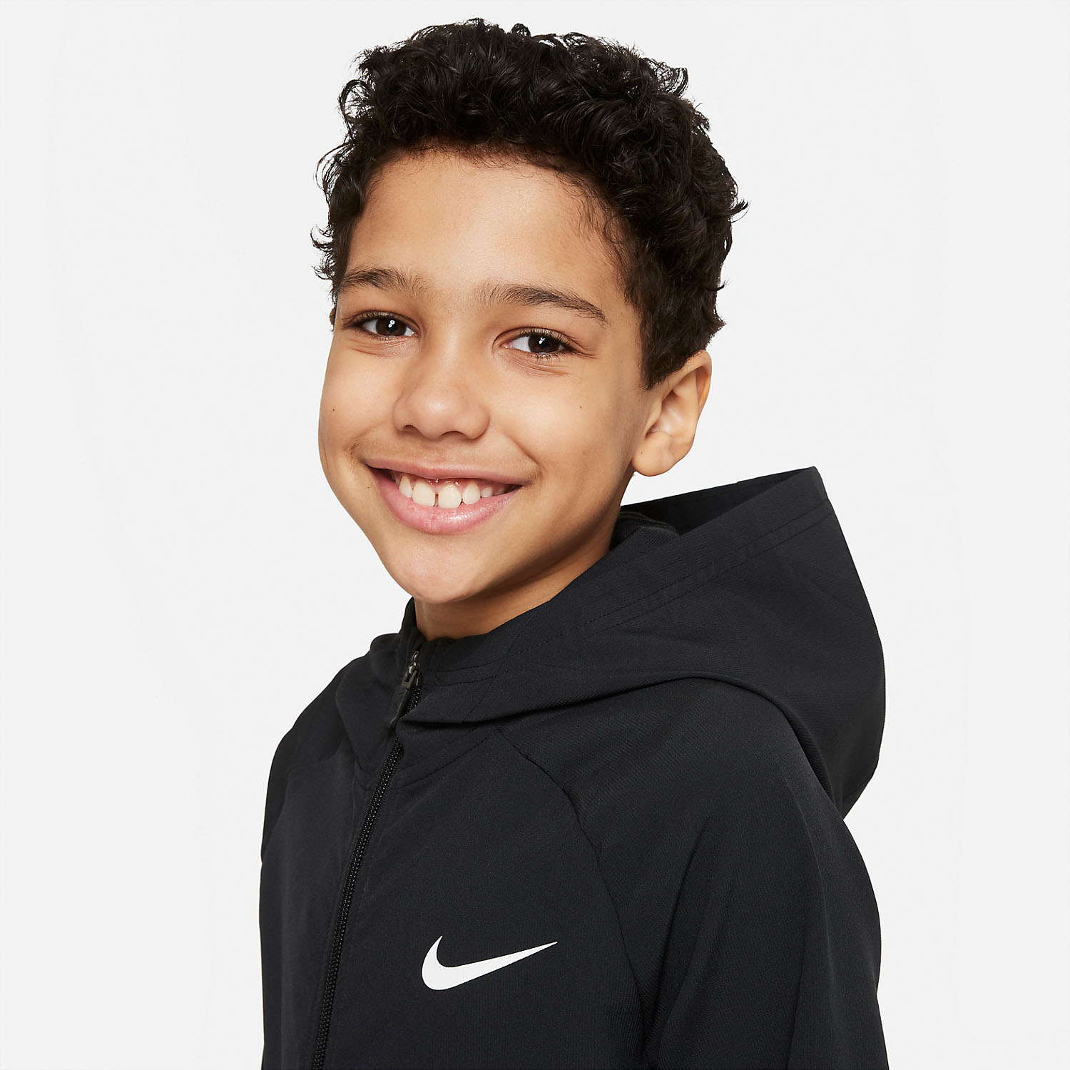 Nike Dri-FIT Woven Chaqueta Niño - Black/White