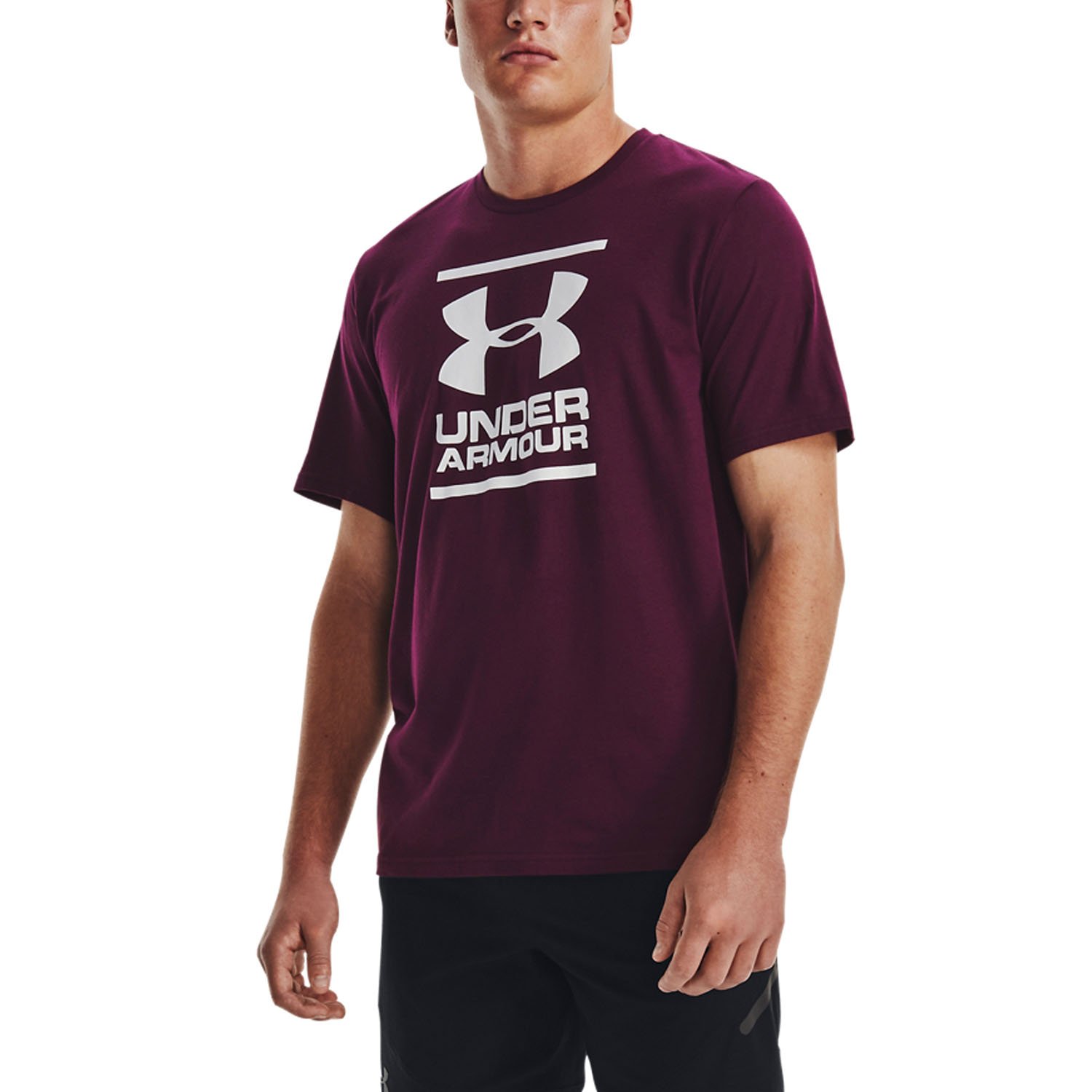 purple under armour shirt