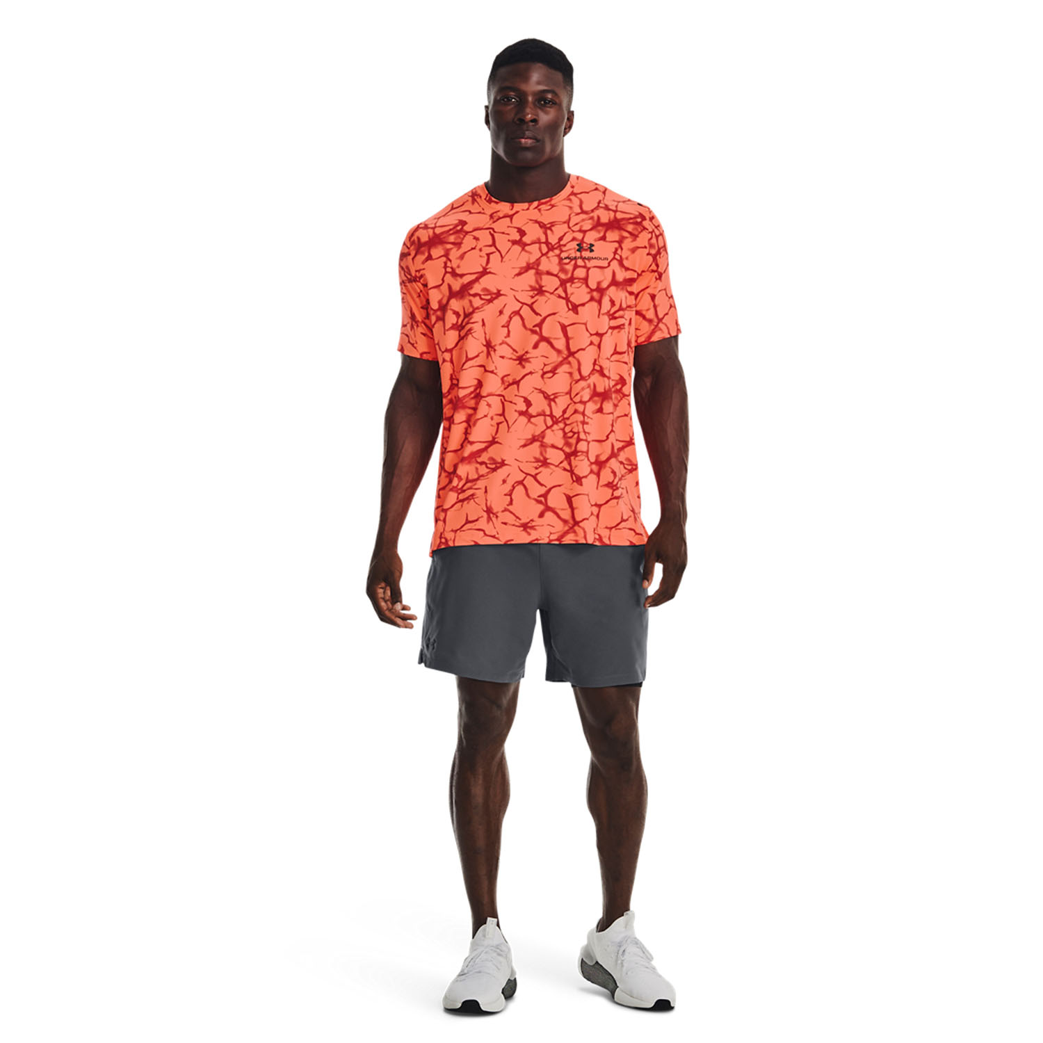 Under Armour Rush Energy Print Maglietta - After Burn/Black