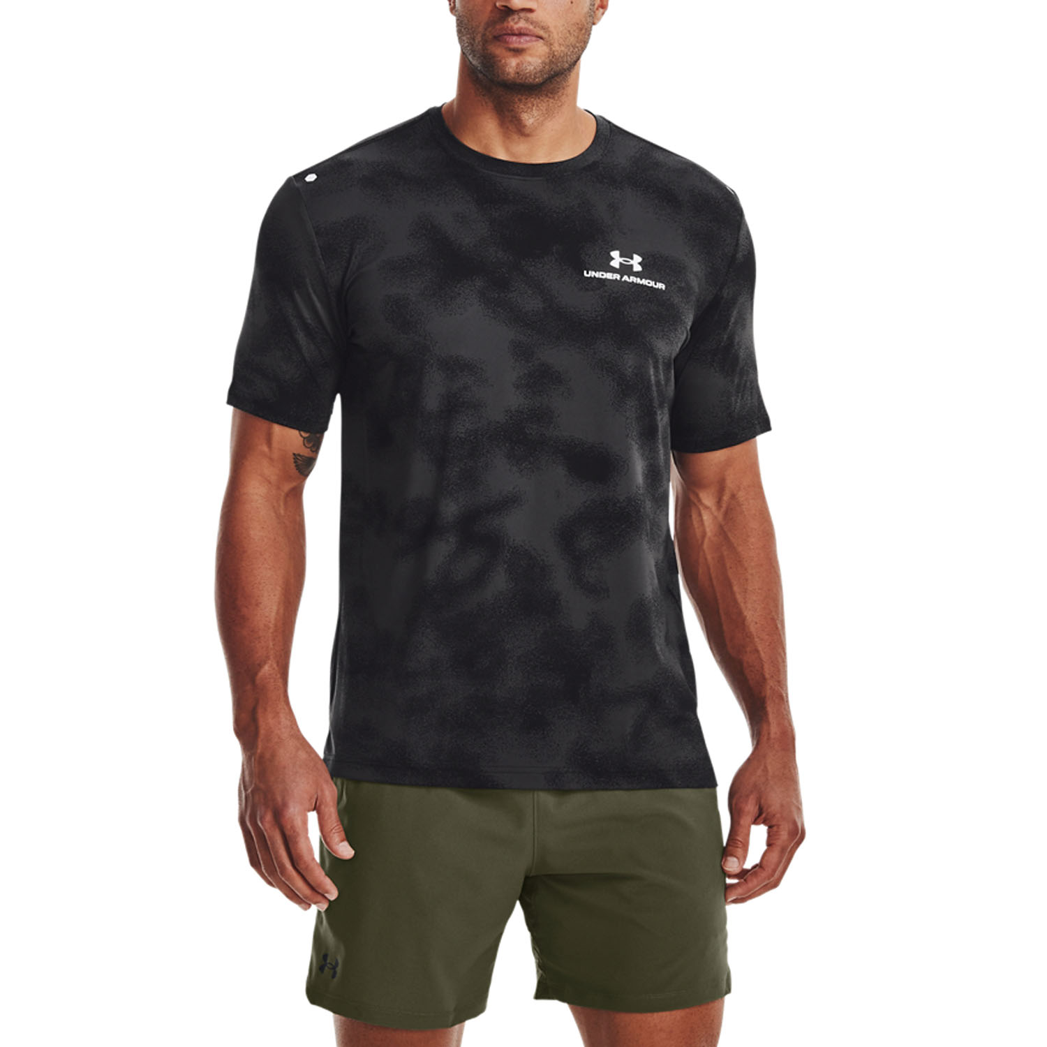 Under Armour Rush Energy Print Men's Tennis T-Shirt - Black/White