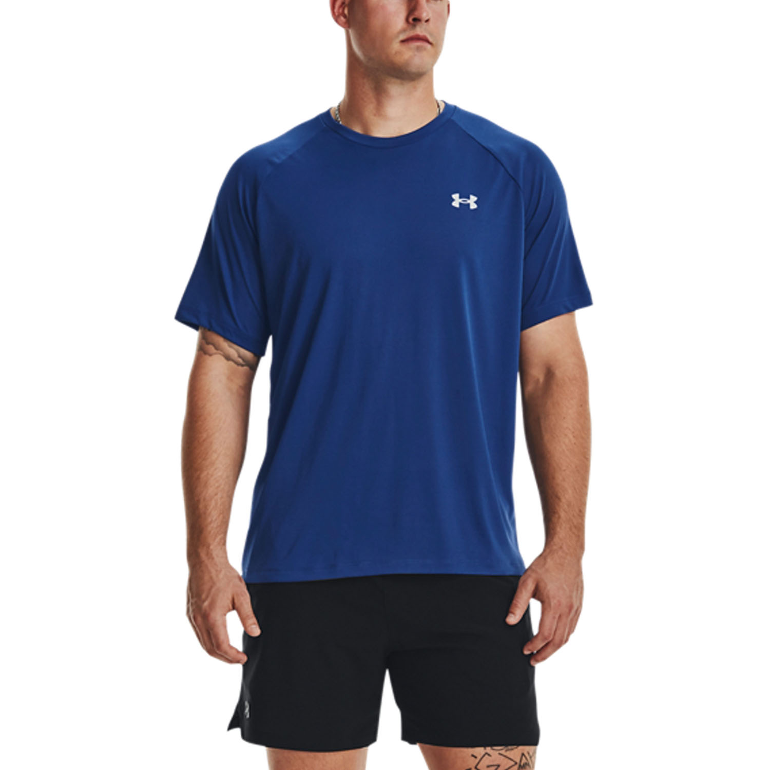 Under Armour Tech Reflective Men's Tennis T-Shirt - Blue Mirage