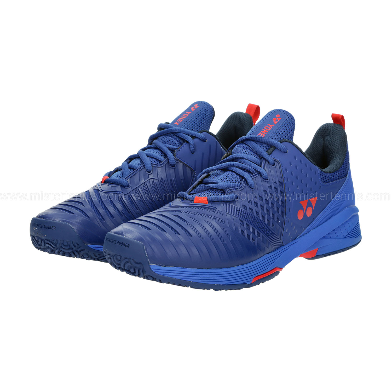 Yonex Sonicage 3 Clay Men's Tennis Shoes - Navy/Red